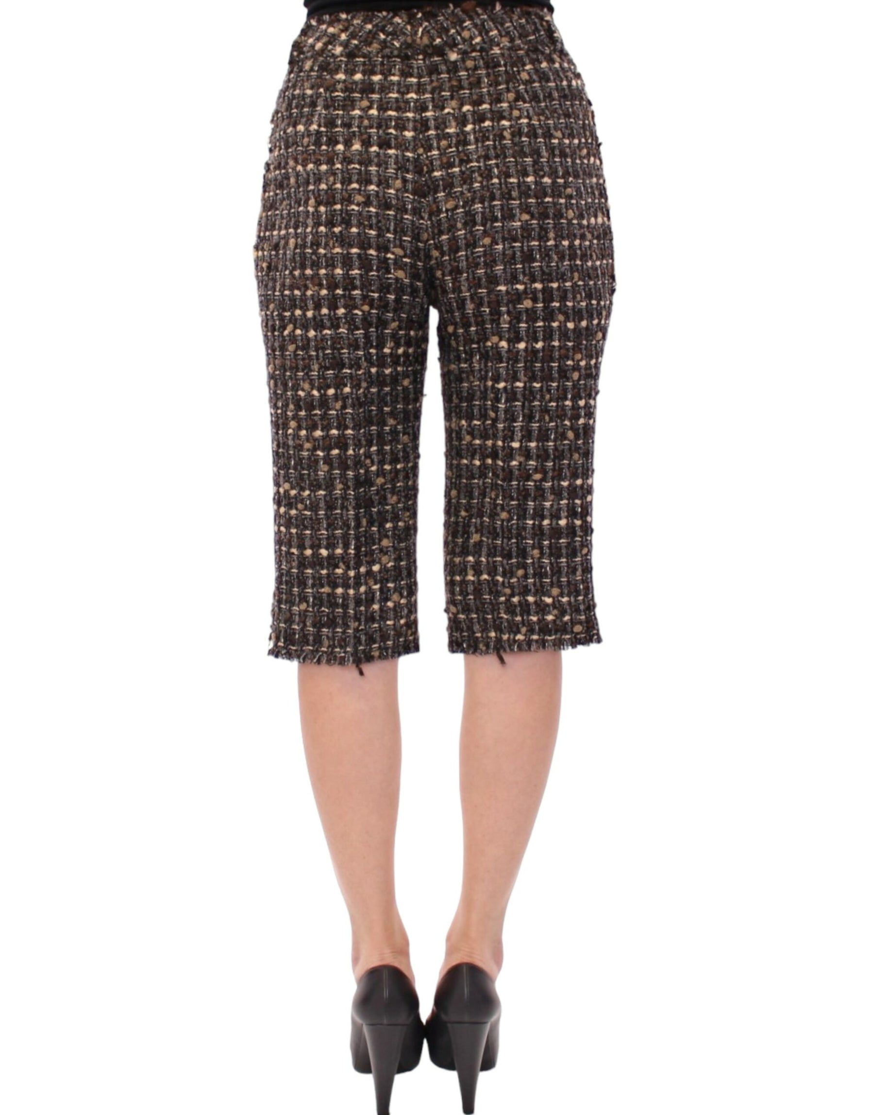 Dolce & Gabbana Multicolor Wool Shorts Pants | Regal Royce