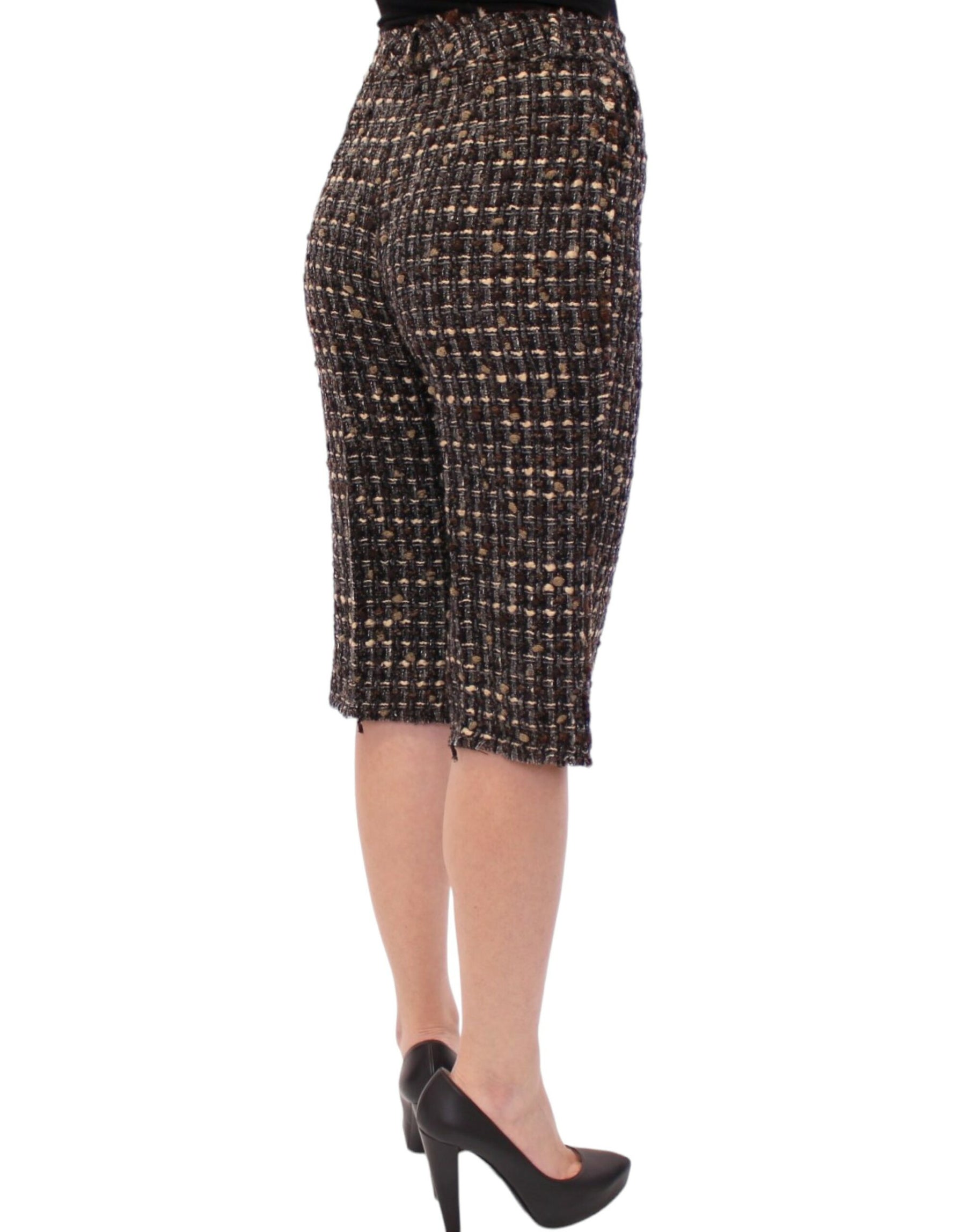 Dolce & Gabbana Multicolor Wool Shorts Pants | Regal Royce