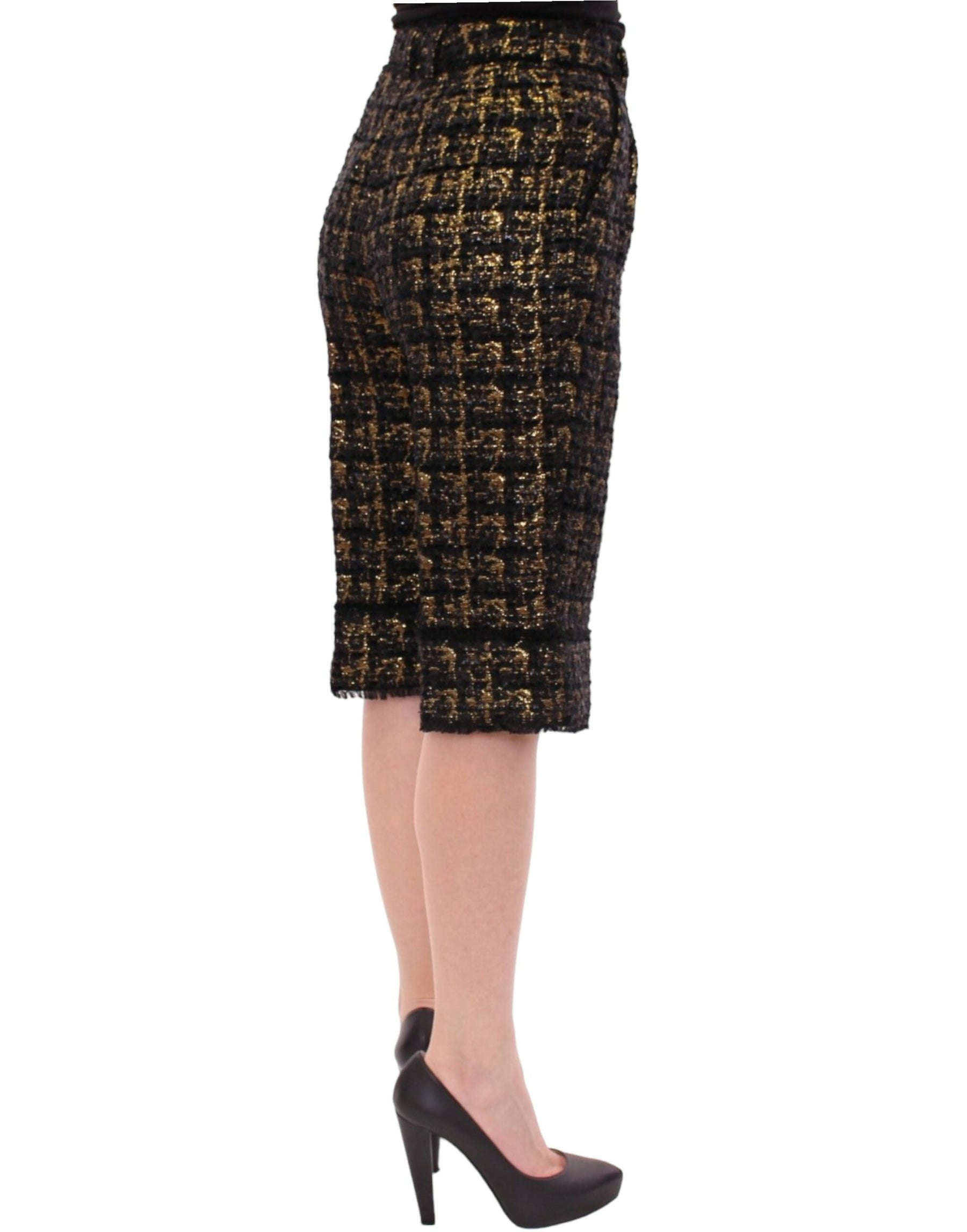 Dolce & Gabbana Black fabric shorts pants | Regal Royce