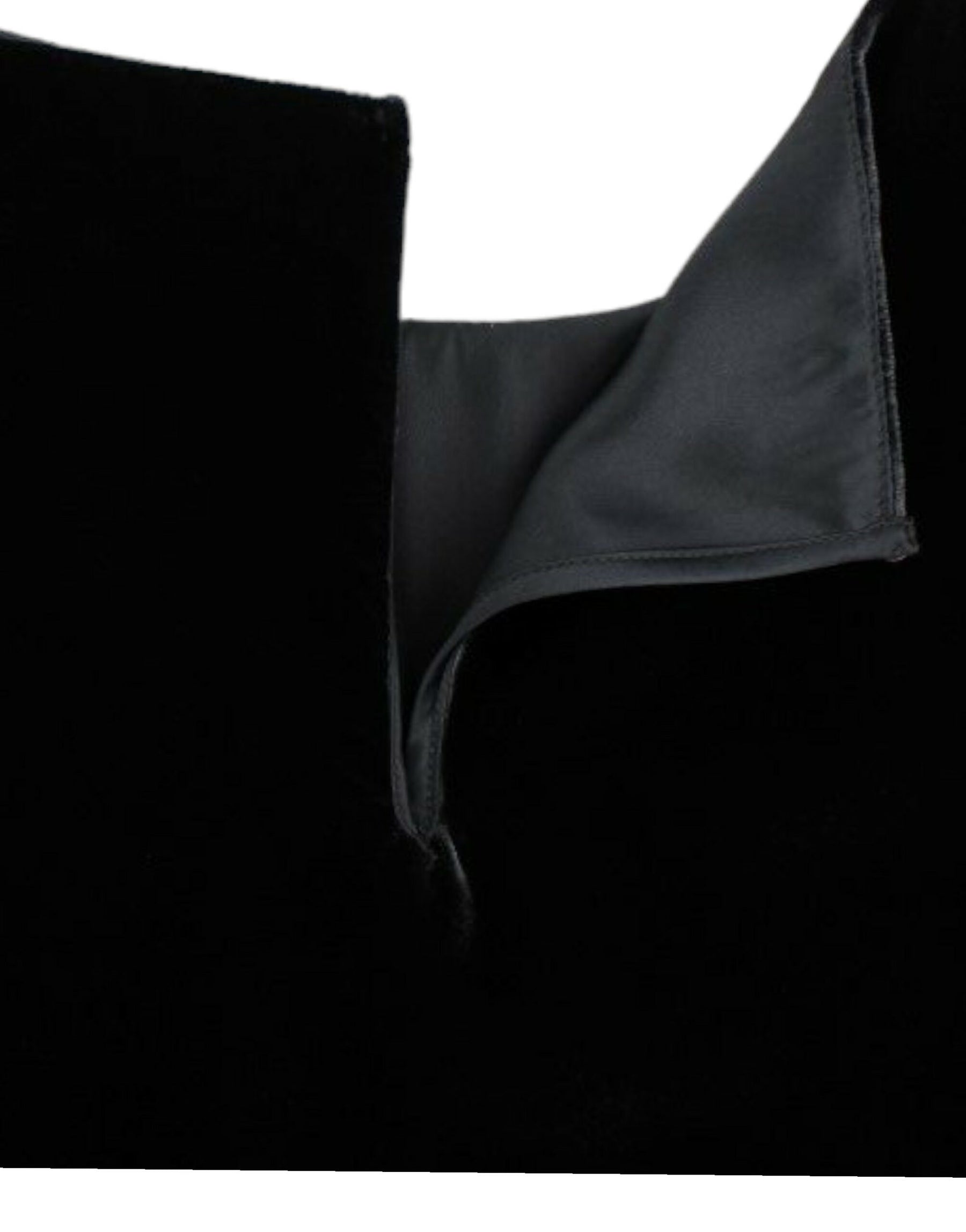 Dolce & Gabbana Black velvet shortsleeved blouse | Regal Royce