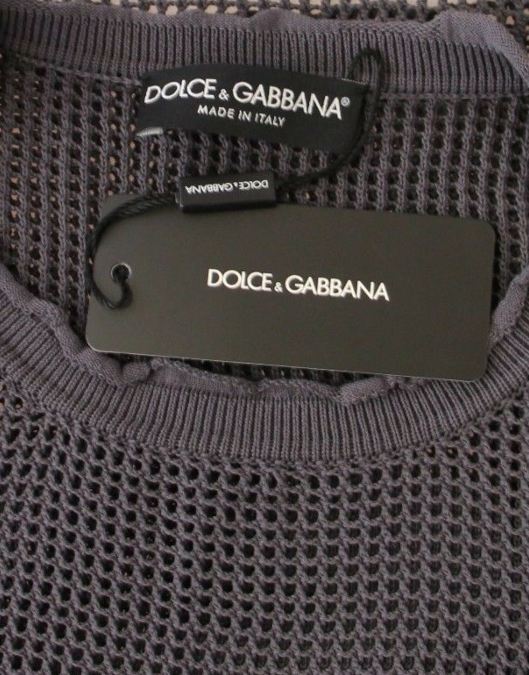 Dolce & Gabbana Purple Runway Netz Pullover Netted Sweater | Regal Royce