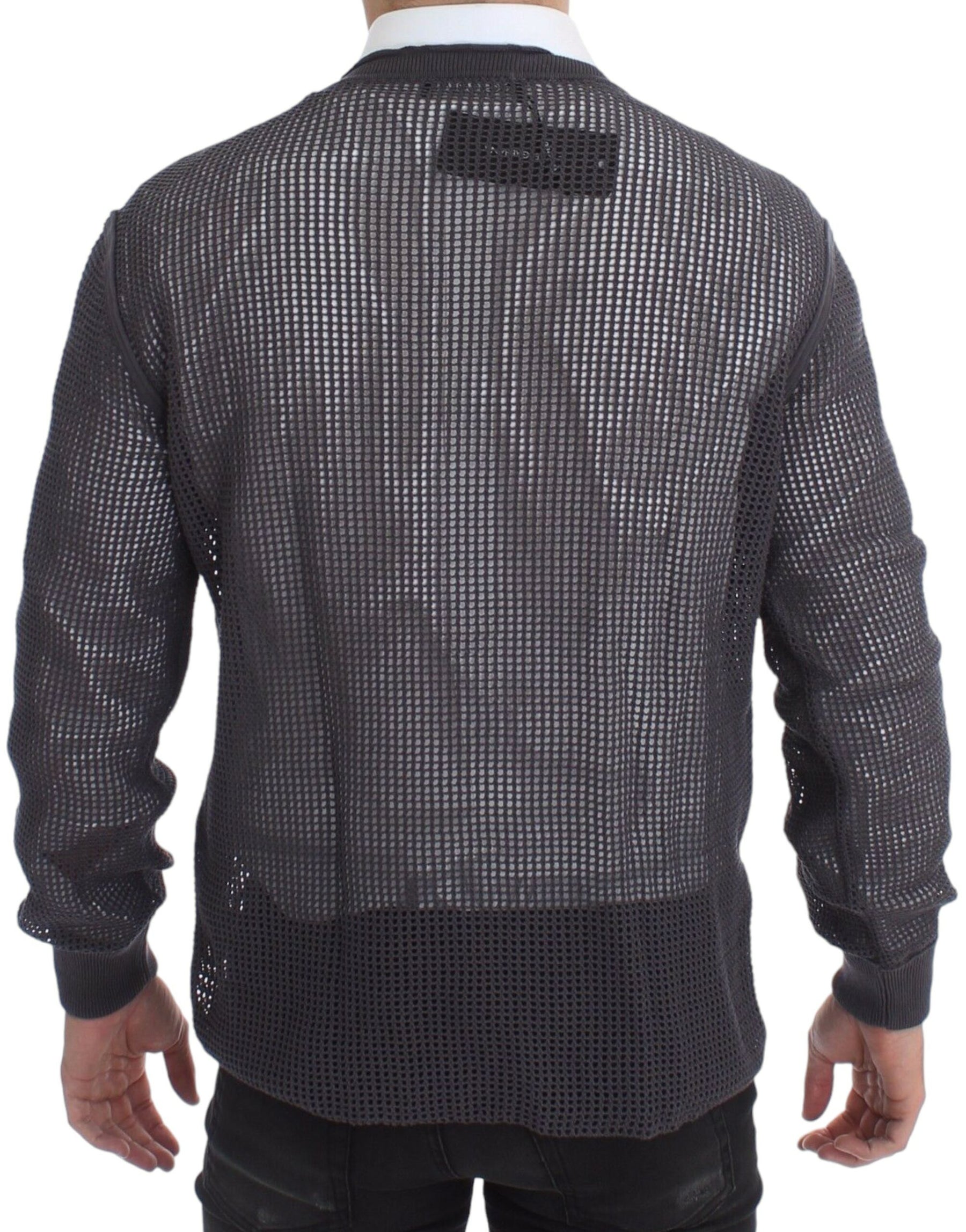 Dolce & Gabbana Purple Runway Netz Pullover Netted Sweater | Regal Royce