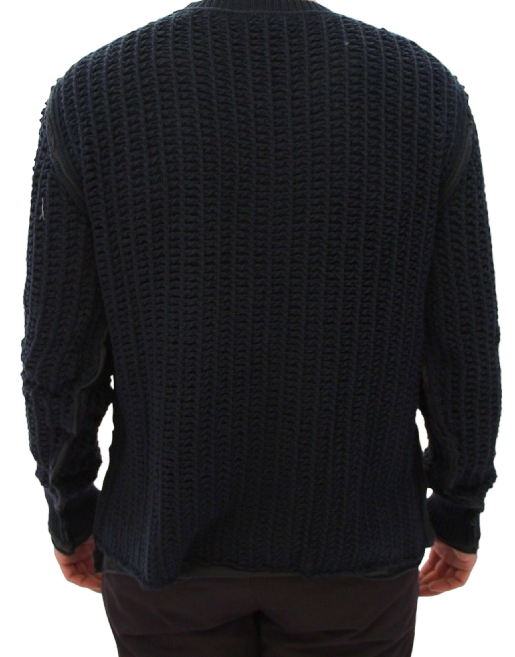 Dolce & Gabbana Blue Runway Netz Pullover Netted Sweater | Regal Royce