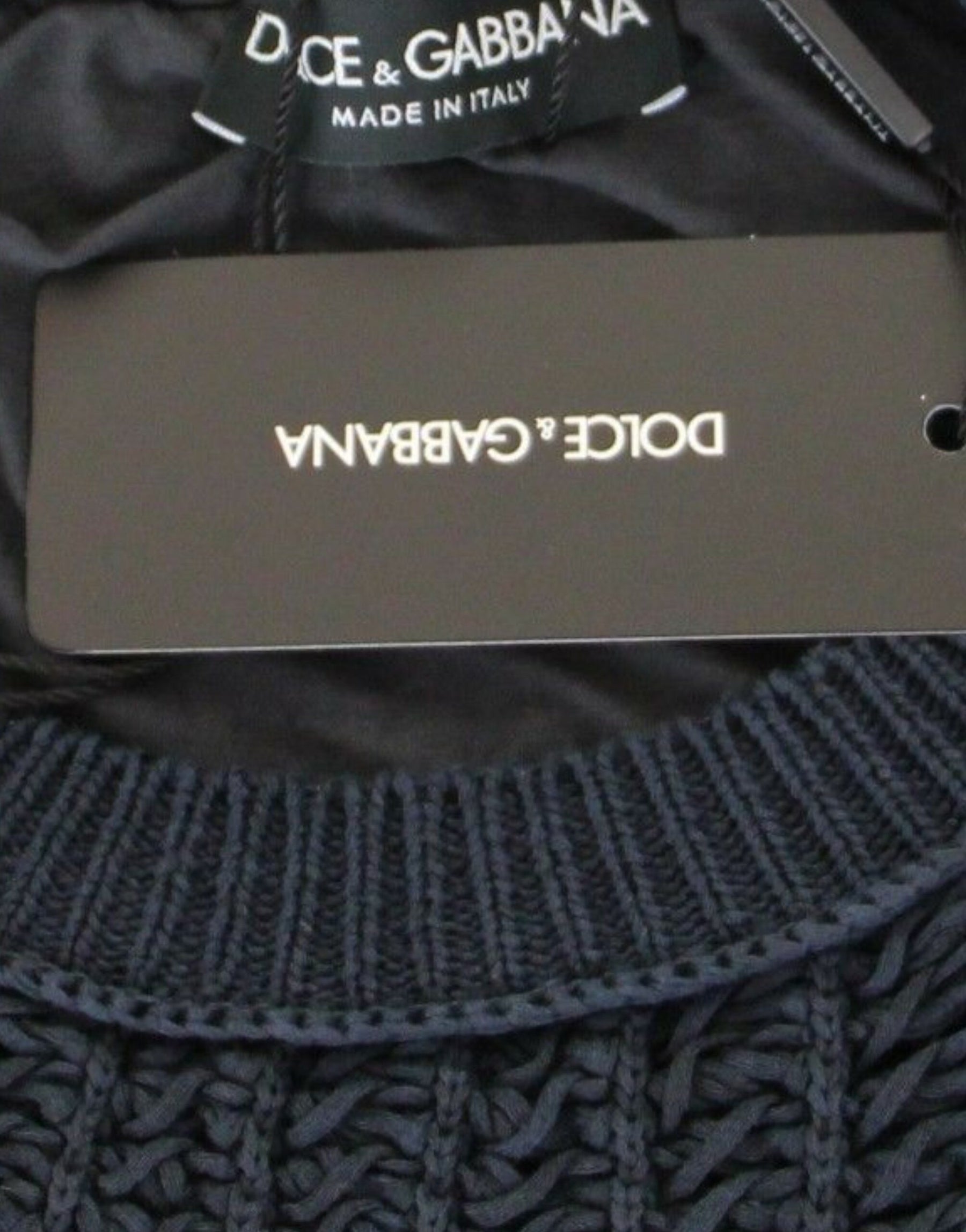 Dolce & Gabbana Blue Runway Netz Pullover Netted Sweater | Regal Royce