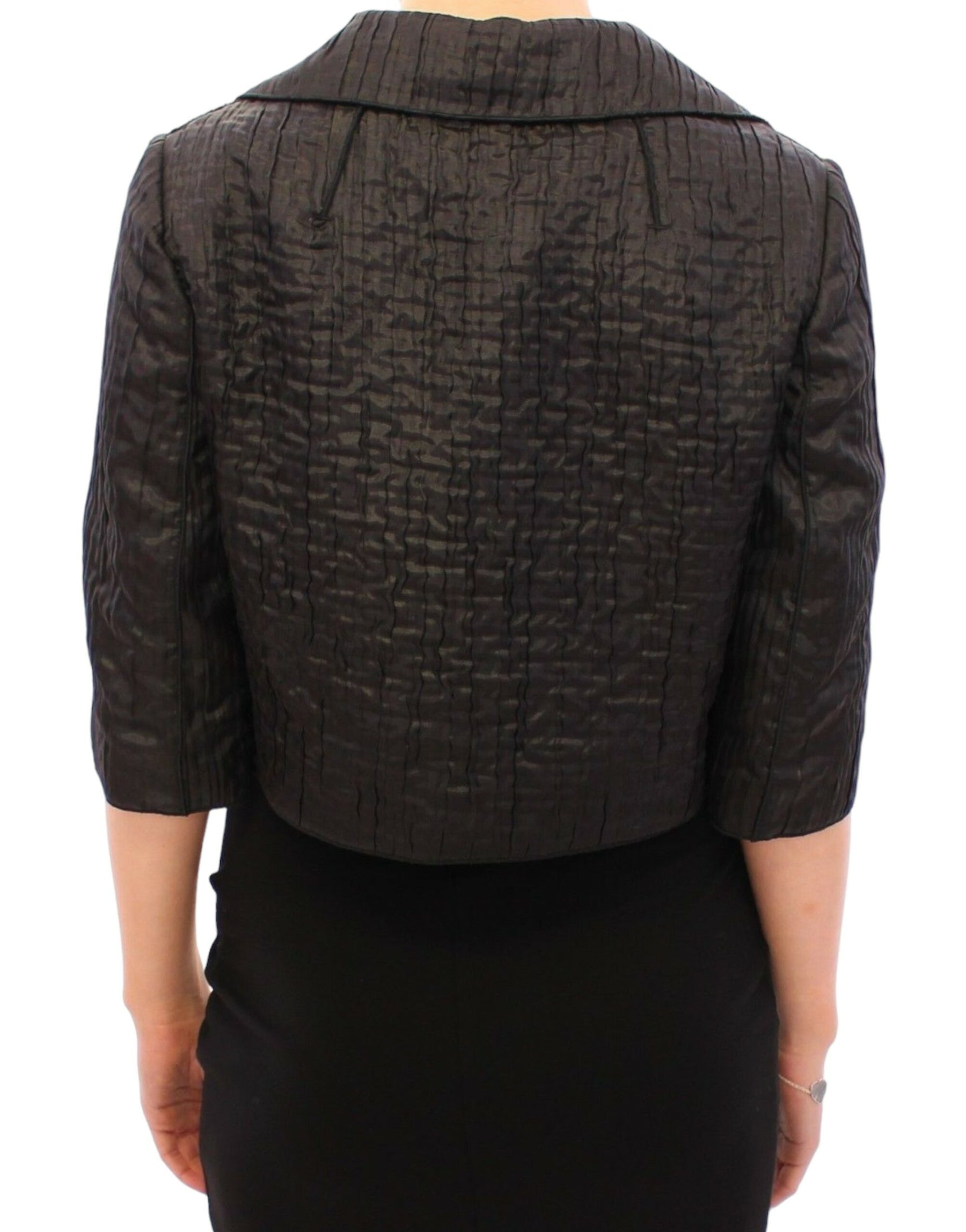 Dolce & Gabbana Black Short Bolero Shrug Jacket Coat | Regal Royce