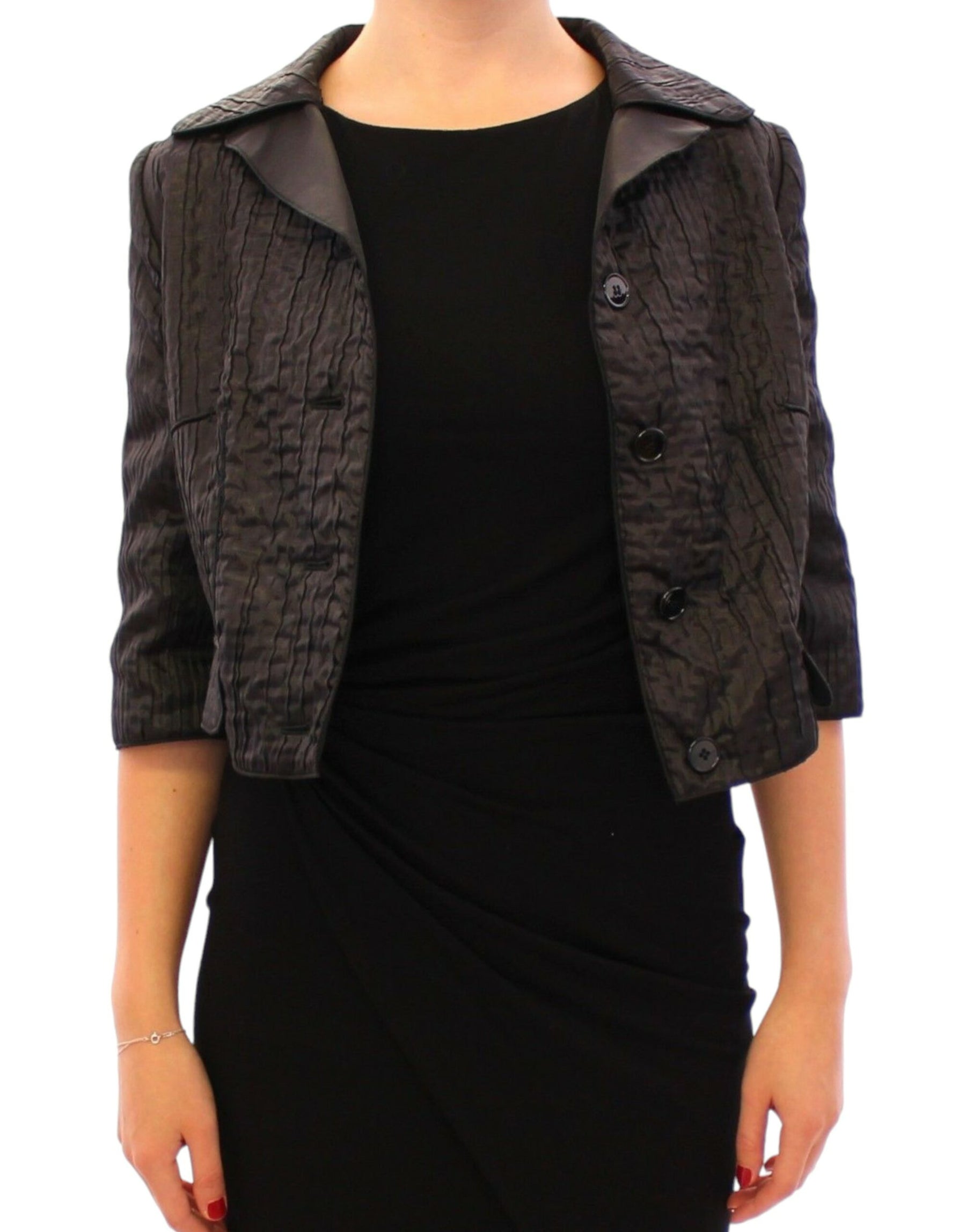 Dolce & Gabbana Black Short Bolero Shrug Jacket Coat | Regal Royce