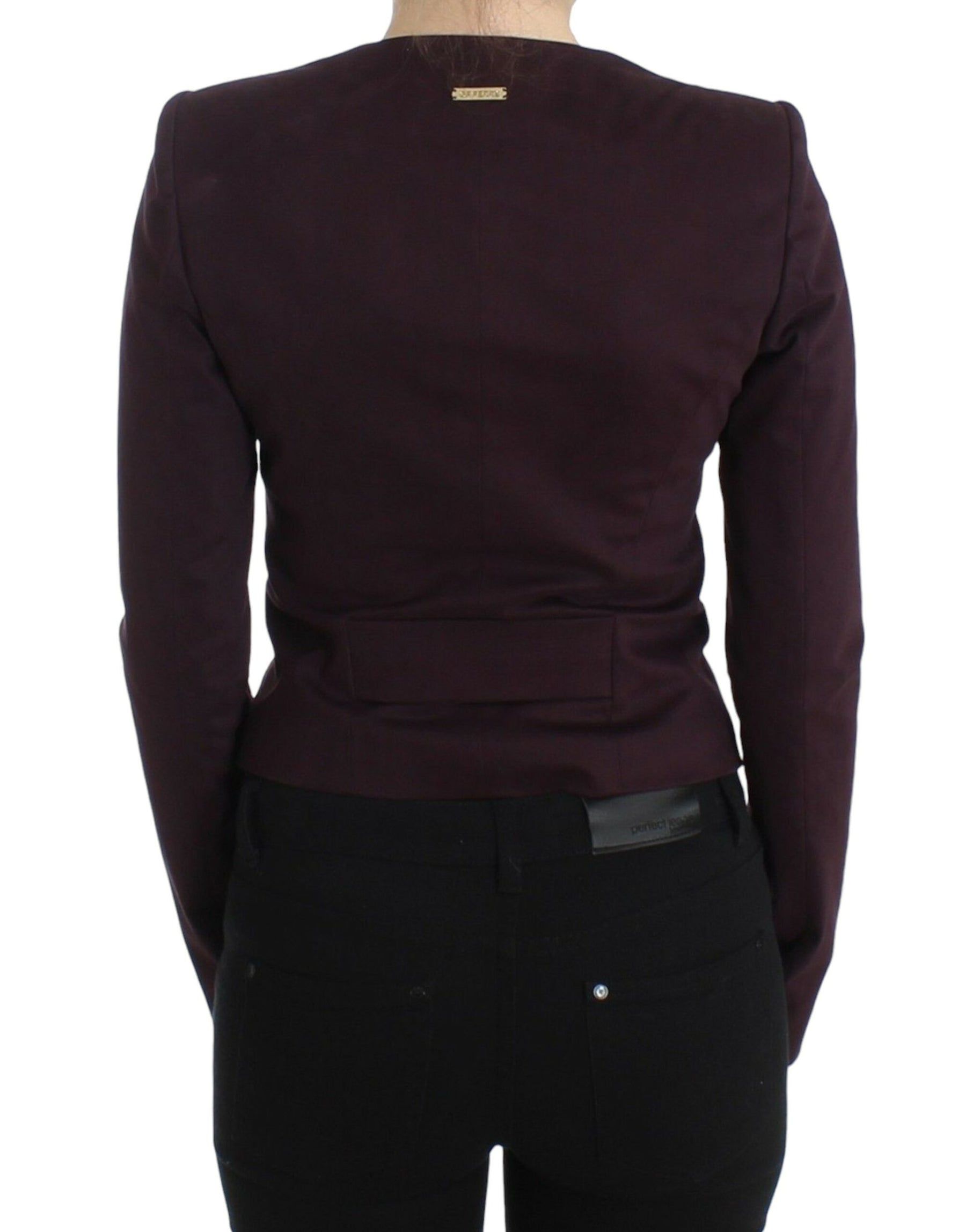 GF Ferre Purple Ruched Jacket Coat Blazer Short | Regal Royce