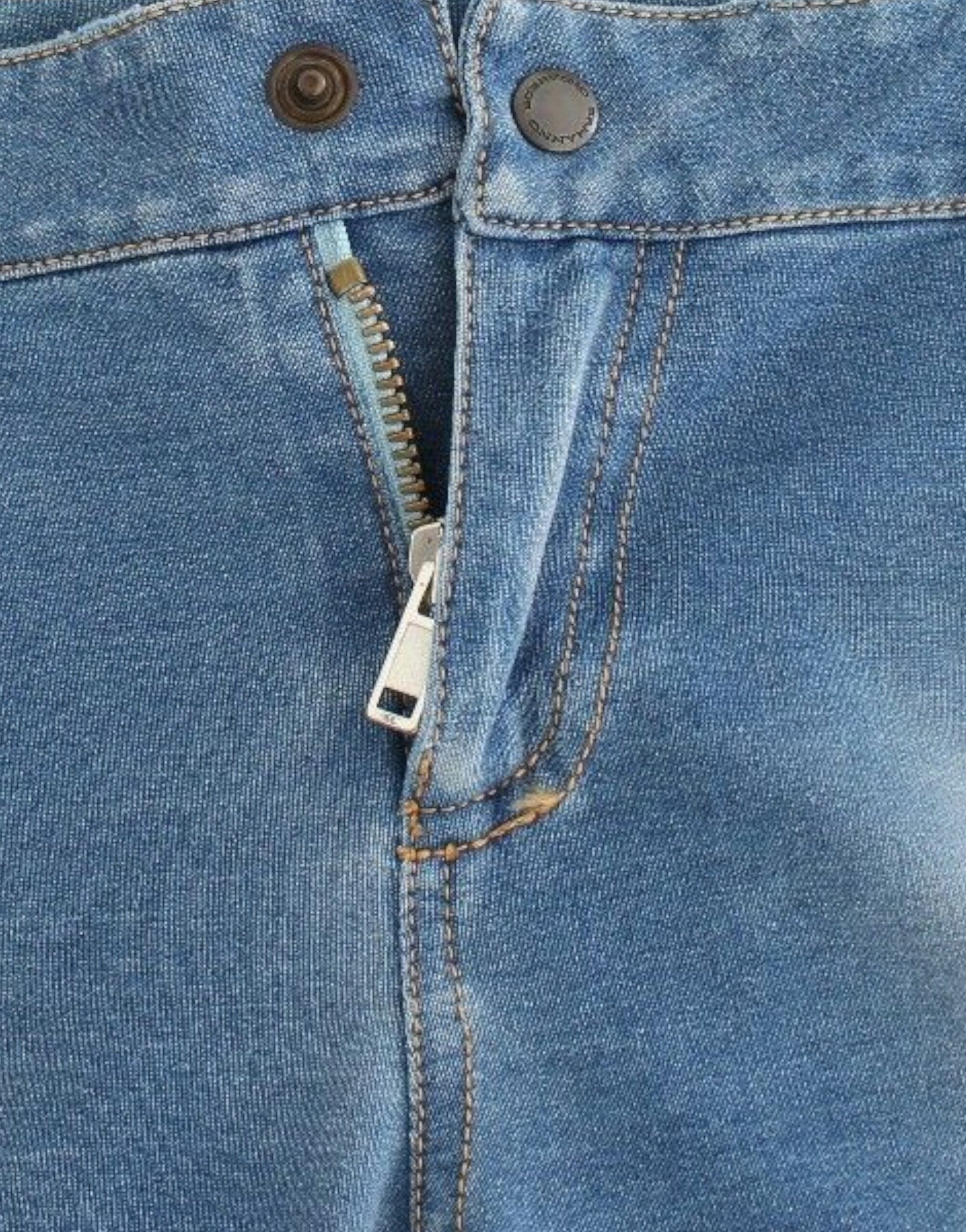 Ermanno Scervino Beachwear Blue Jeans Capri Pants Cropped | Regal Royce