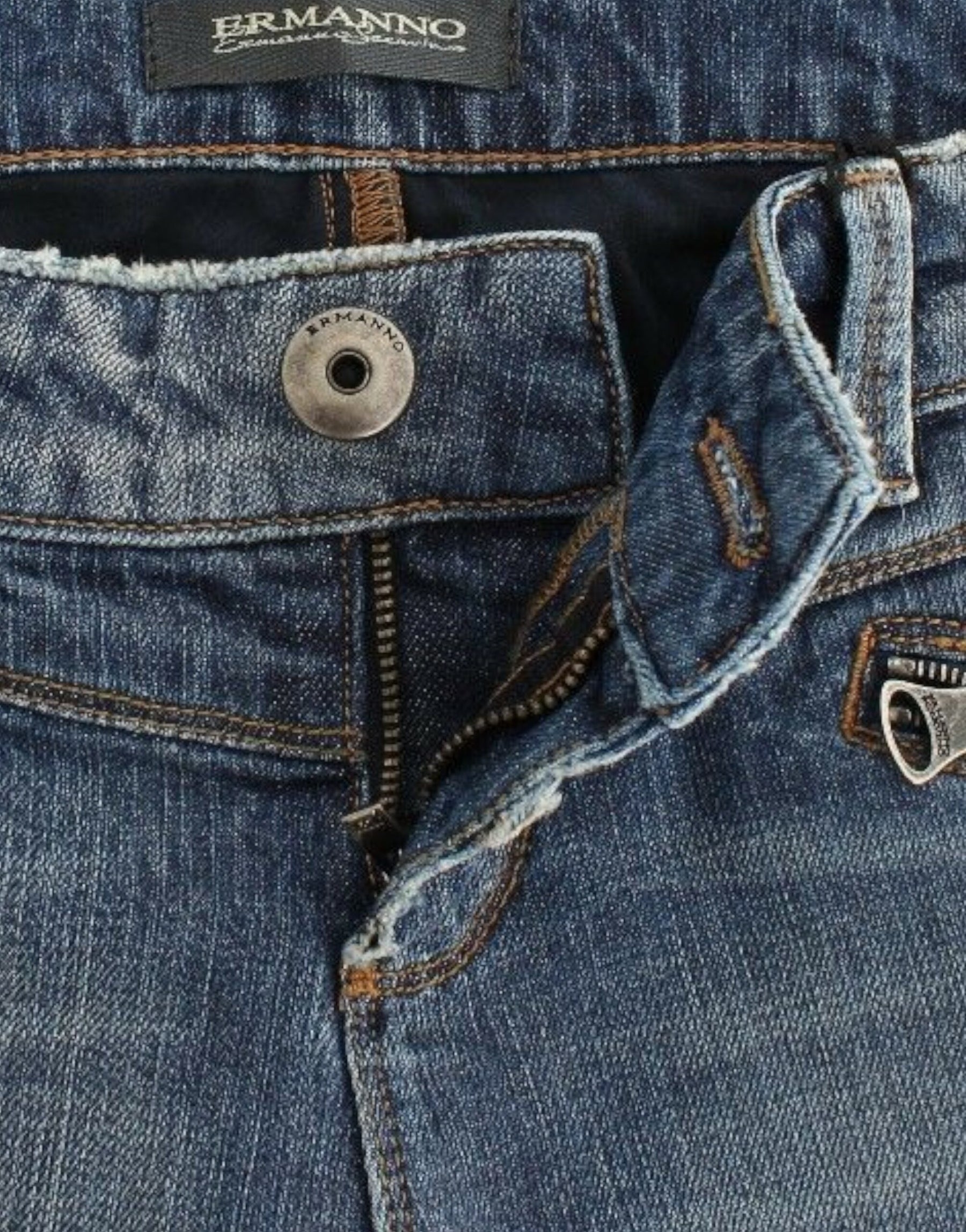 Ermanno Scervino Blue Slim Jeans Denim Pants Straight Stretch | Regal Royce