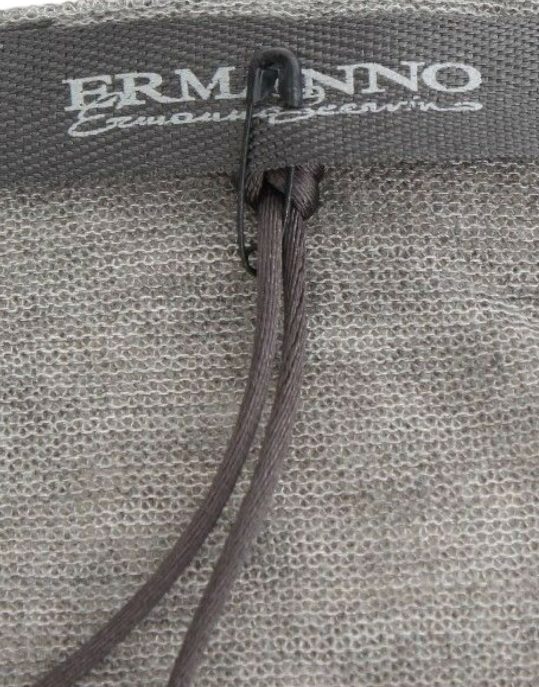 Ermanno Scervino Gray Wool Blend Stretch Long Sleeve Sweater | Regal Royce