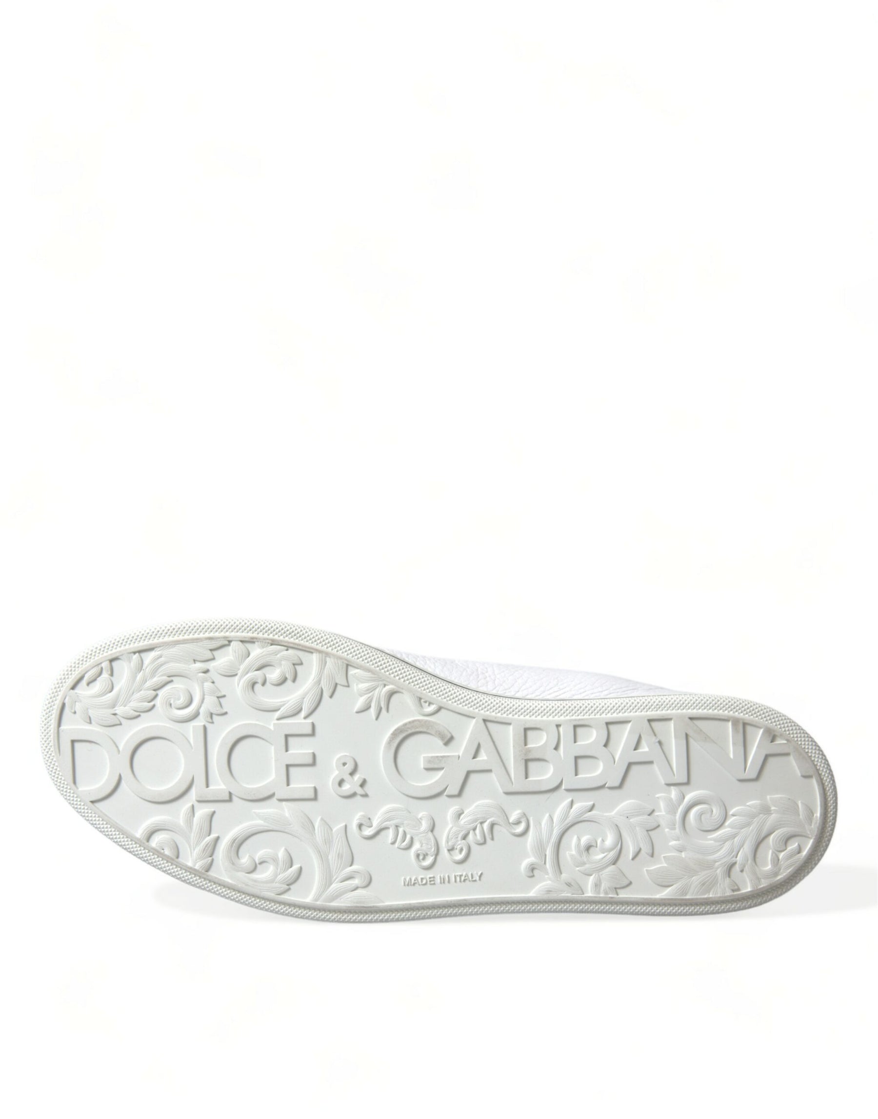 Dolce & Gabbana White Saint Tropez High Top Men Sneakers Shoes | Regal Royce