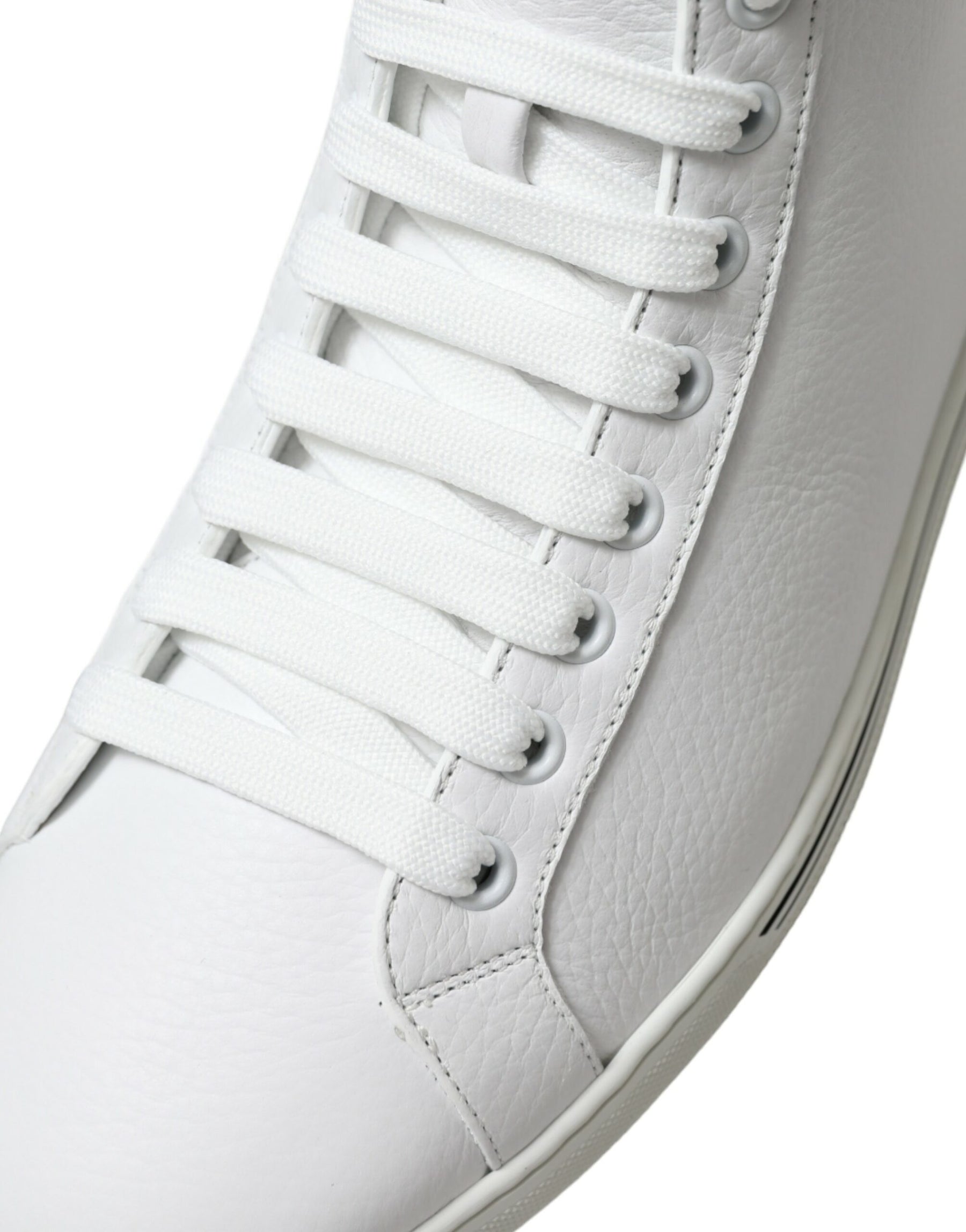 Dolce & Gabbana White Saint Tropez High Top Men Sneakers Shoes | Regal Royce