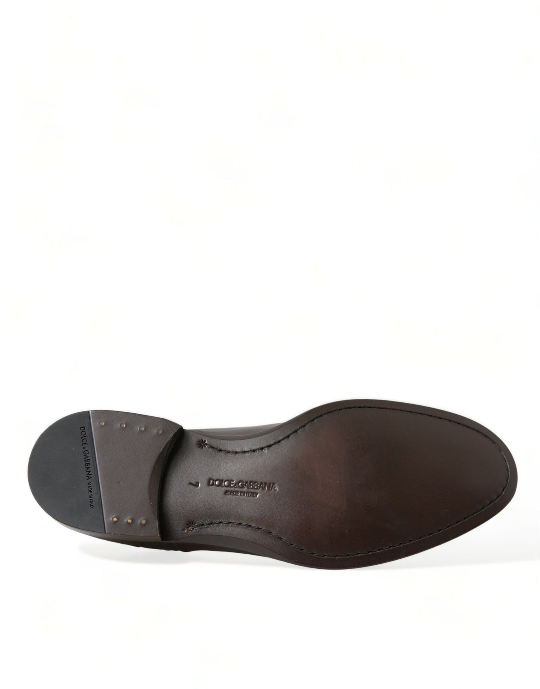 Dolce & Gabbana Brown Exotic Leather Lace Up Oxford Dress Shoes | Regal Royce