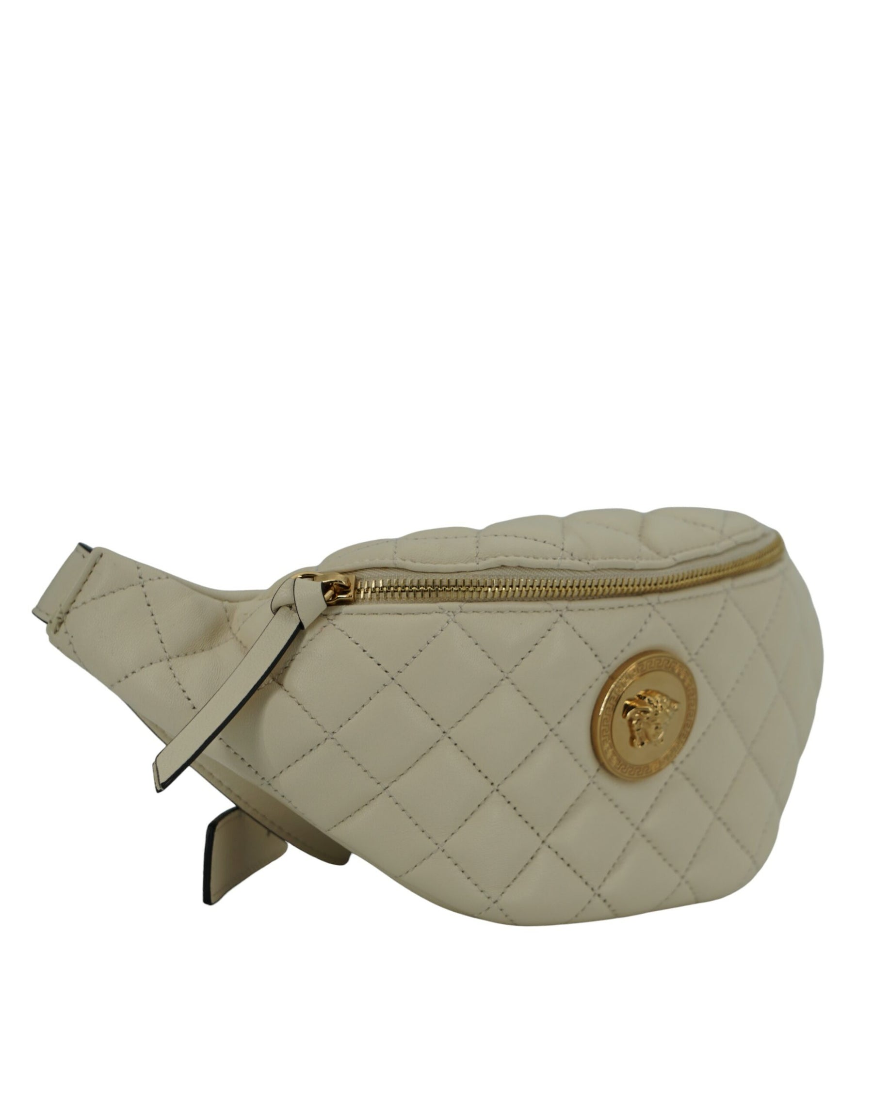 Versace White Lamb Leather Belt Bag | Regal Royce
