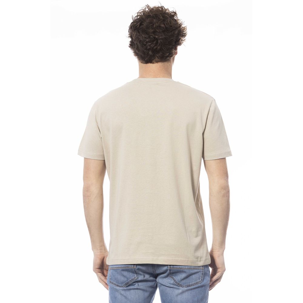 Invicta Beige Cotton Men T-Shirt | Regal Royce