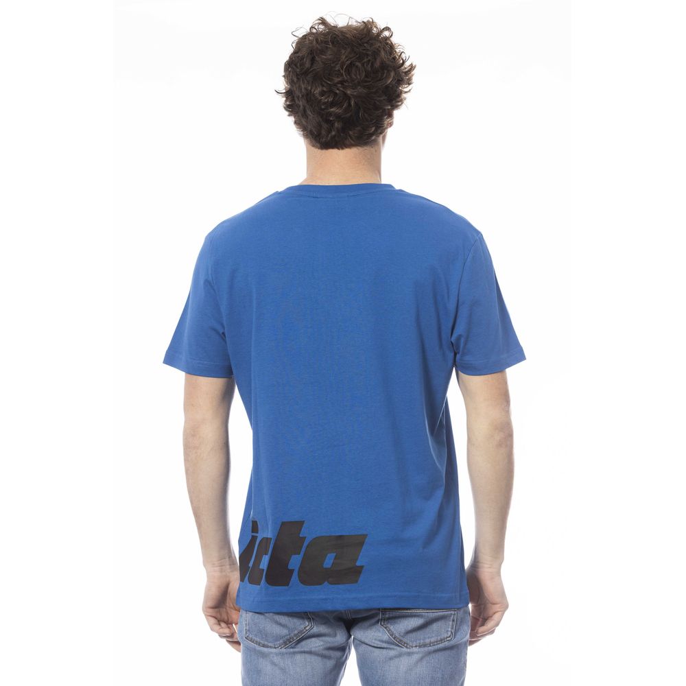 Invicta Blue Cotton Men T-Shirt | Regal Royce