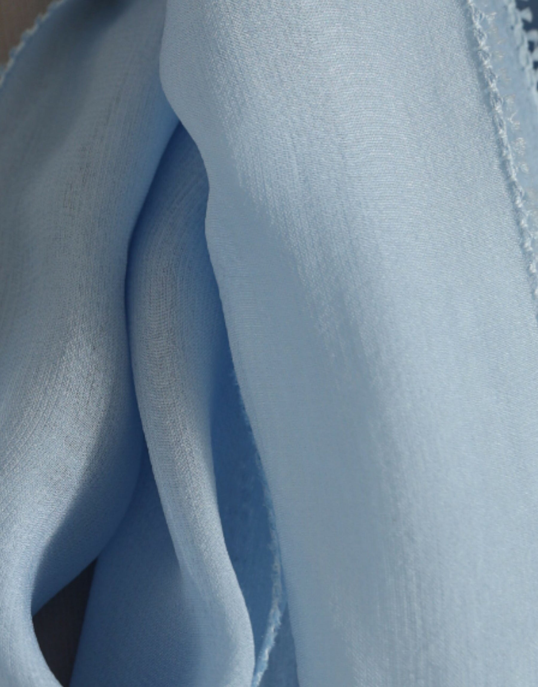 Dolce & Gabbana Blue Long Sleeves Ascot Collar Blouse Top | Regal Royce