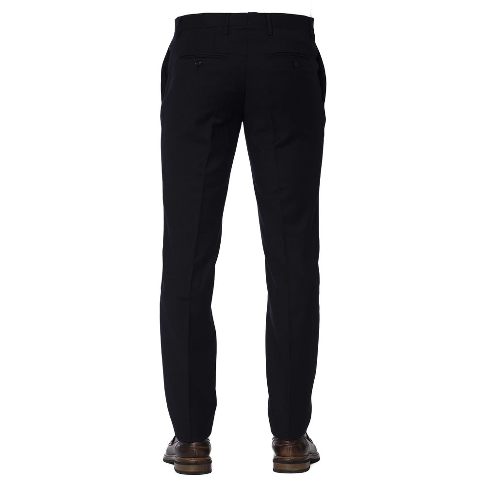 Trussardi Blue Wool Men Trouser | Regal Royce