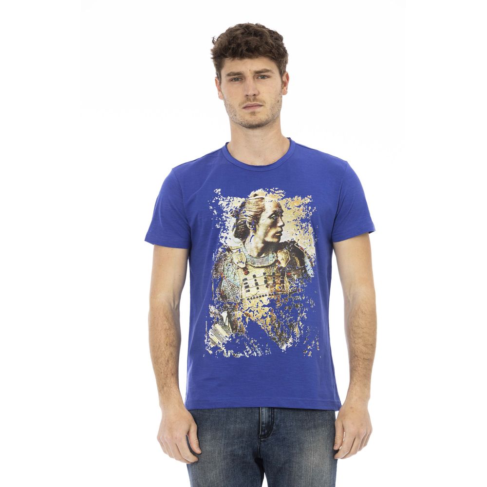 Trussardi Action Blue Cotton T-Shirt