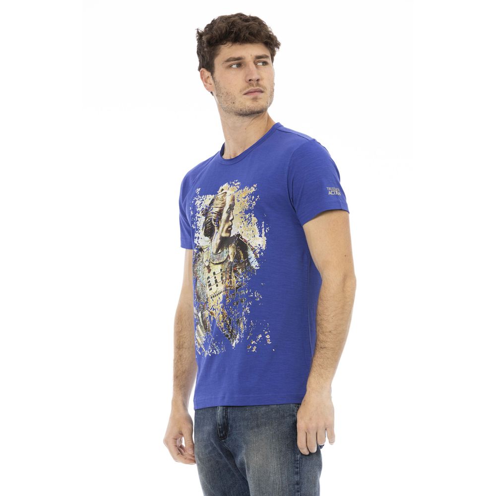 Trussardi Action Blue Cotton Men's T-Shirt | Regal Royce