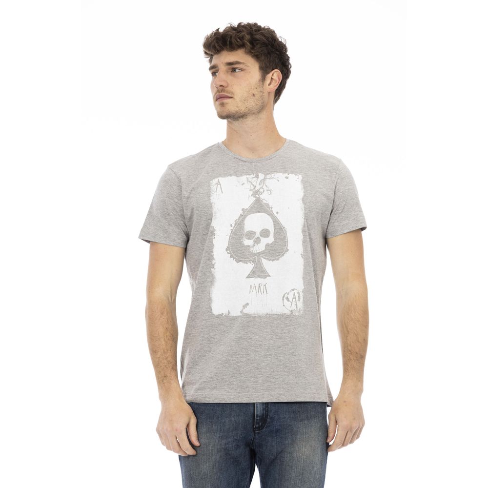Trussardi Action Gray Cotton T-Shirt