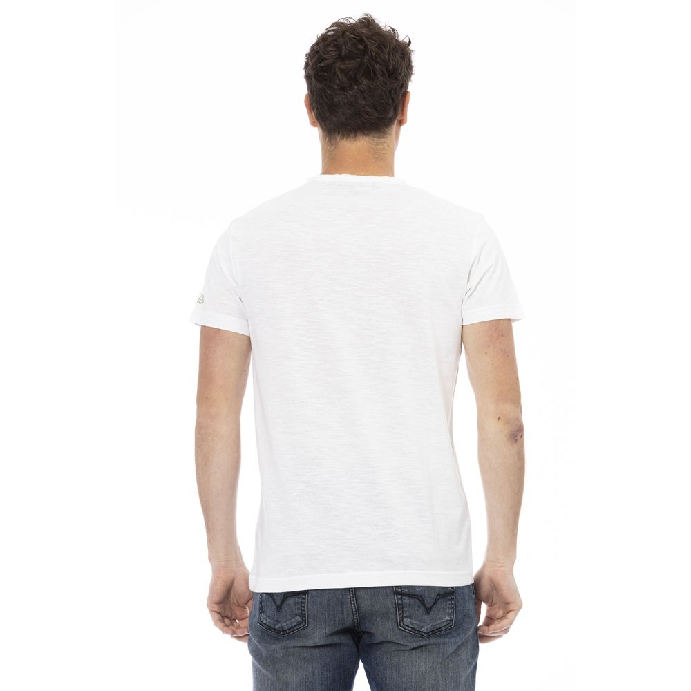 Trussardi Action White Cotton Men's T-Shirt | Regal Royce