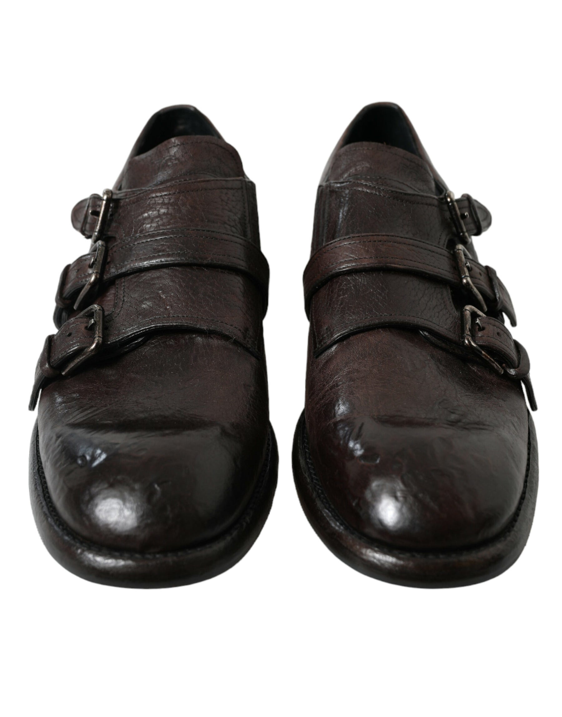 Dolce & Gabbana Brown Leather Strap Formal Dress Shoes | Regal Royce