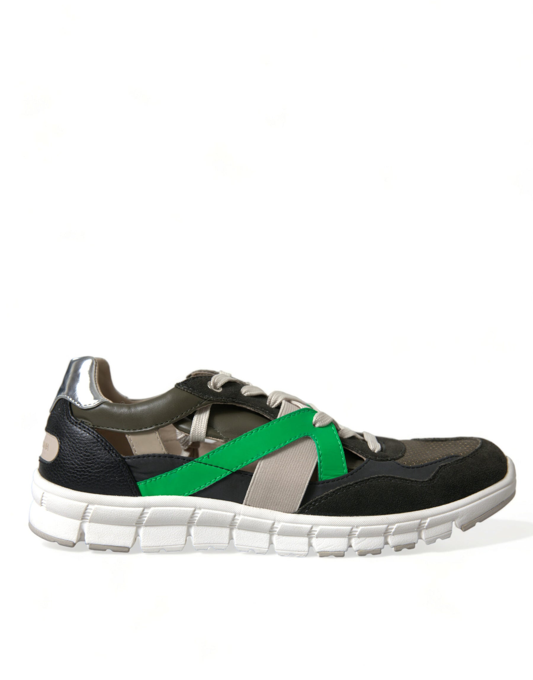 Dolce & Gabbana Multicolor Leather Suede Low Top Sneakers Shoes | Regal Royce