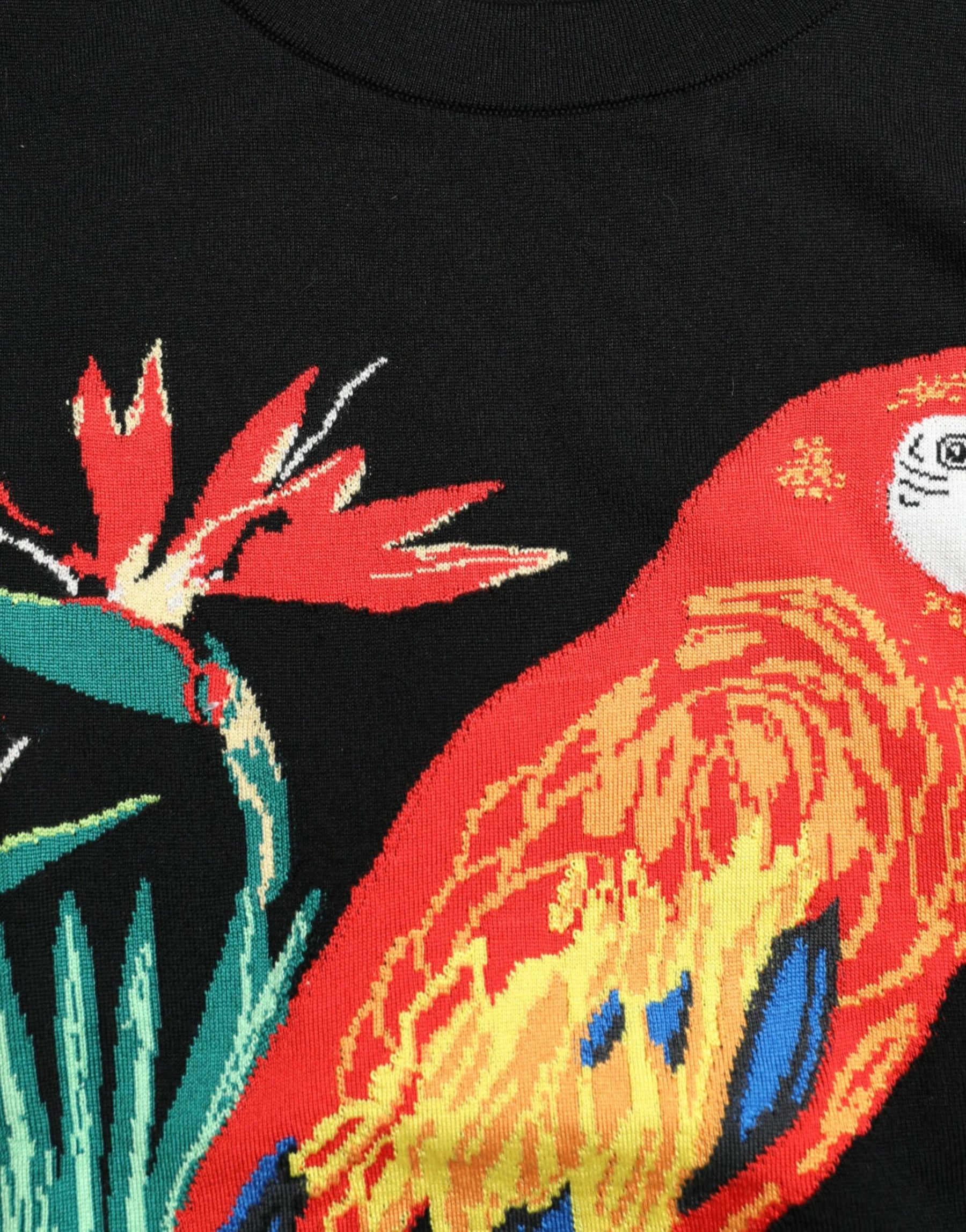 Dolce & Gabbana Black Jungle Crew Neck Sleeveless Tank Top | Regal Royce