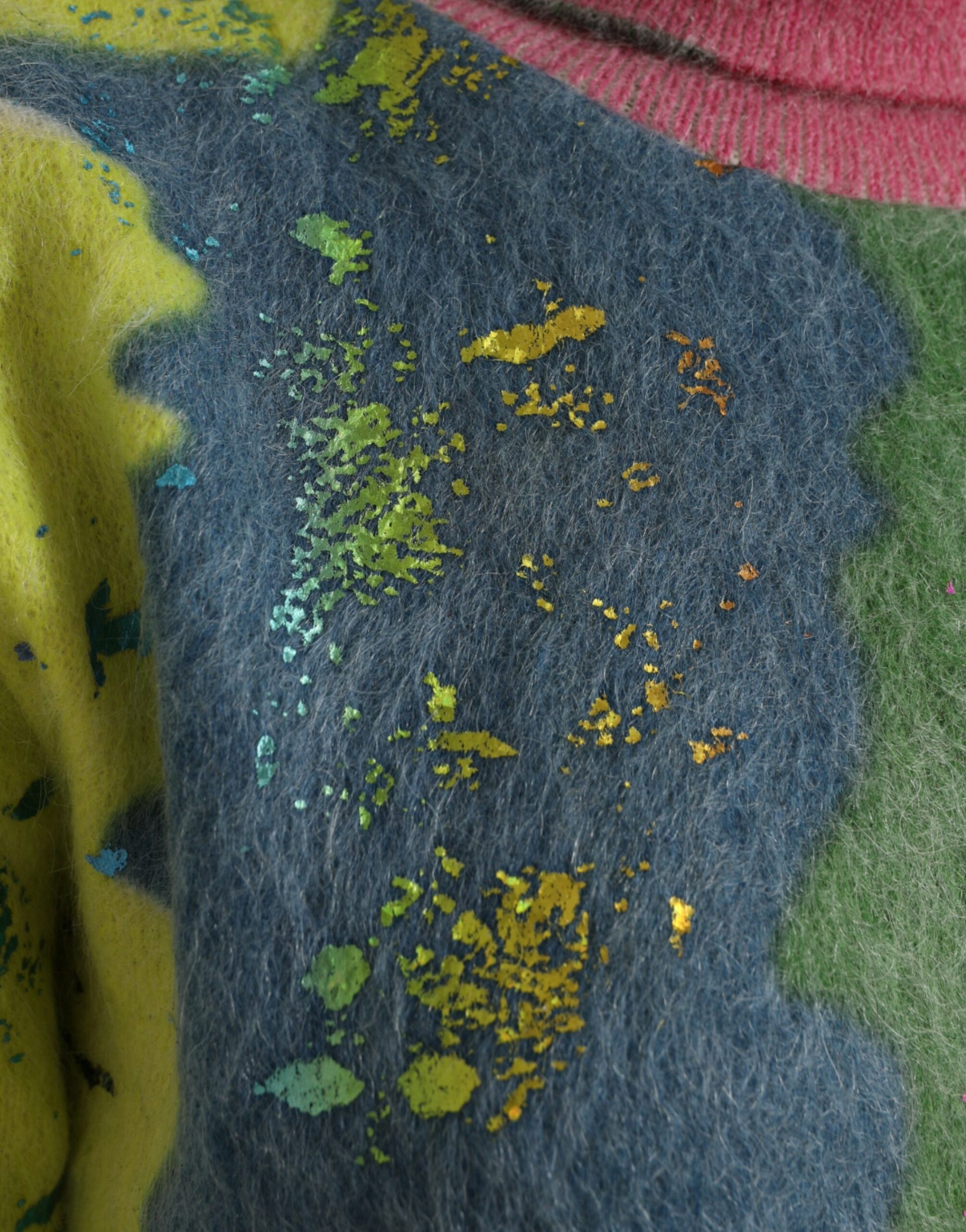 Dolce & Gabbana Multicolor Mohair Turtleneck Pullover Sweater | Regal Royce