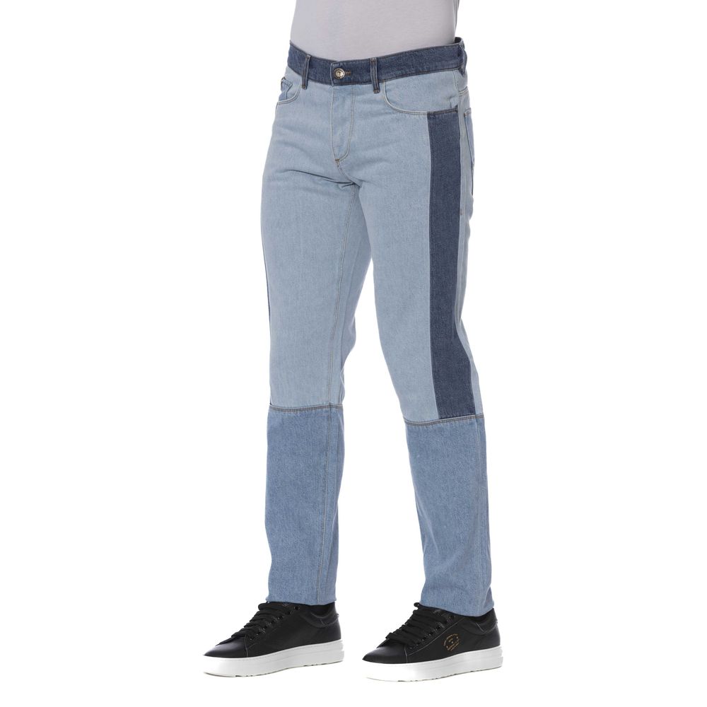 Trussardi Jeans Blue Cotton Men Jeans | Regal Royce
