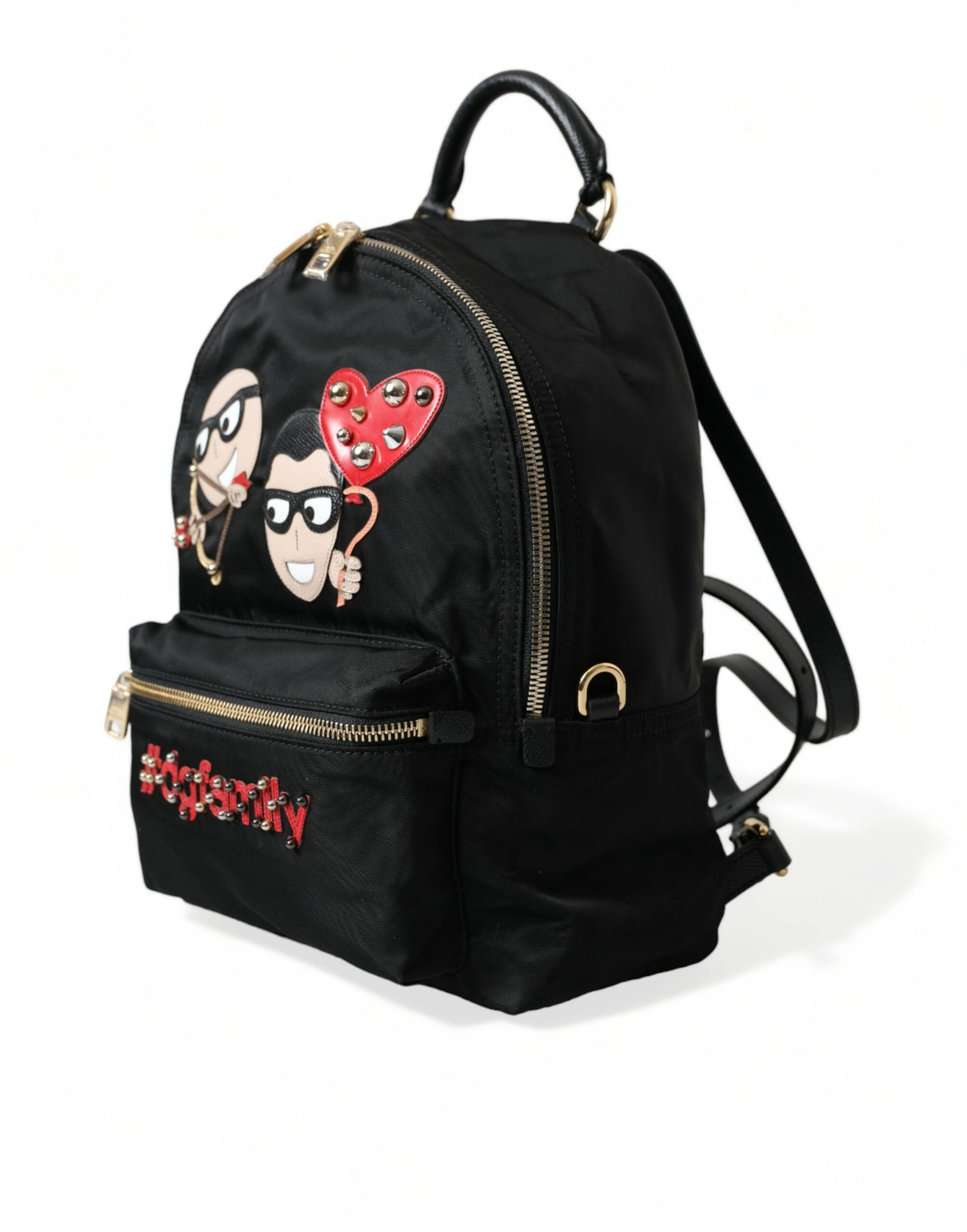 Dolce & Gabbana Black #DGFAMILY Embellished Backpack VULCANO Bag | Regal Royce