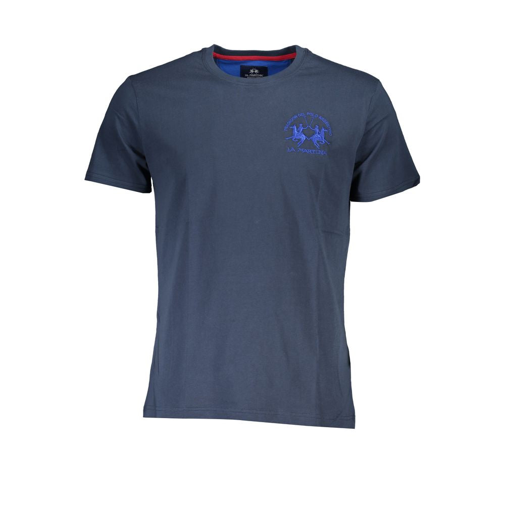 La Martina Blue Cotton T-Shirt | Regal Royce