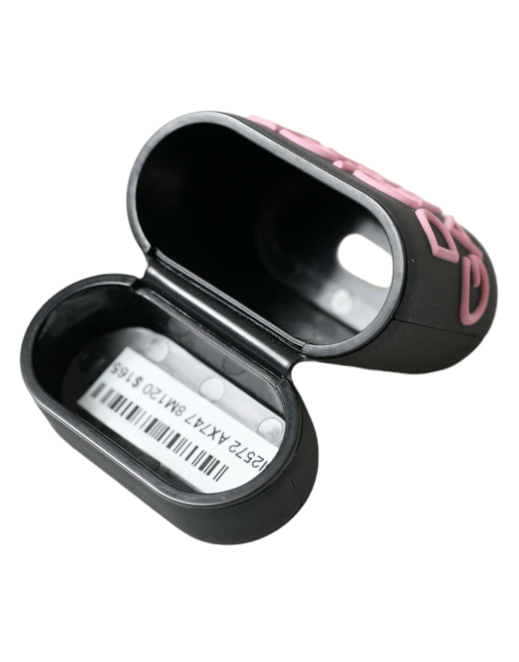 Dolce & Gabbana Black Pink Silicone Embossed Logo Airpods Case | Regal Royce