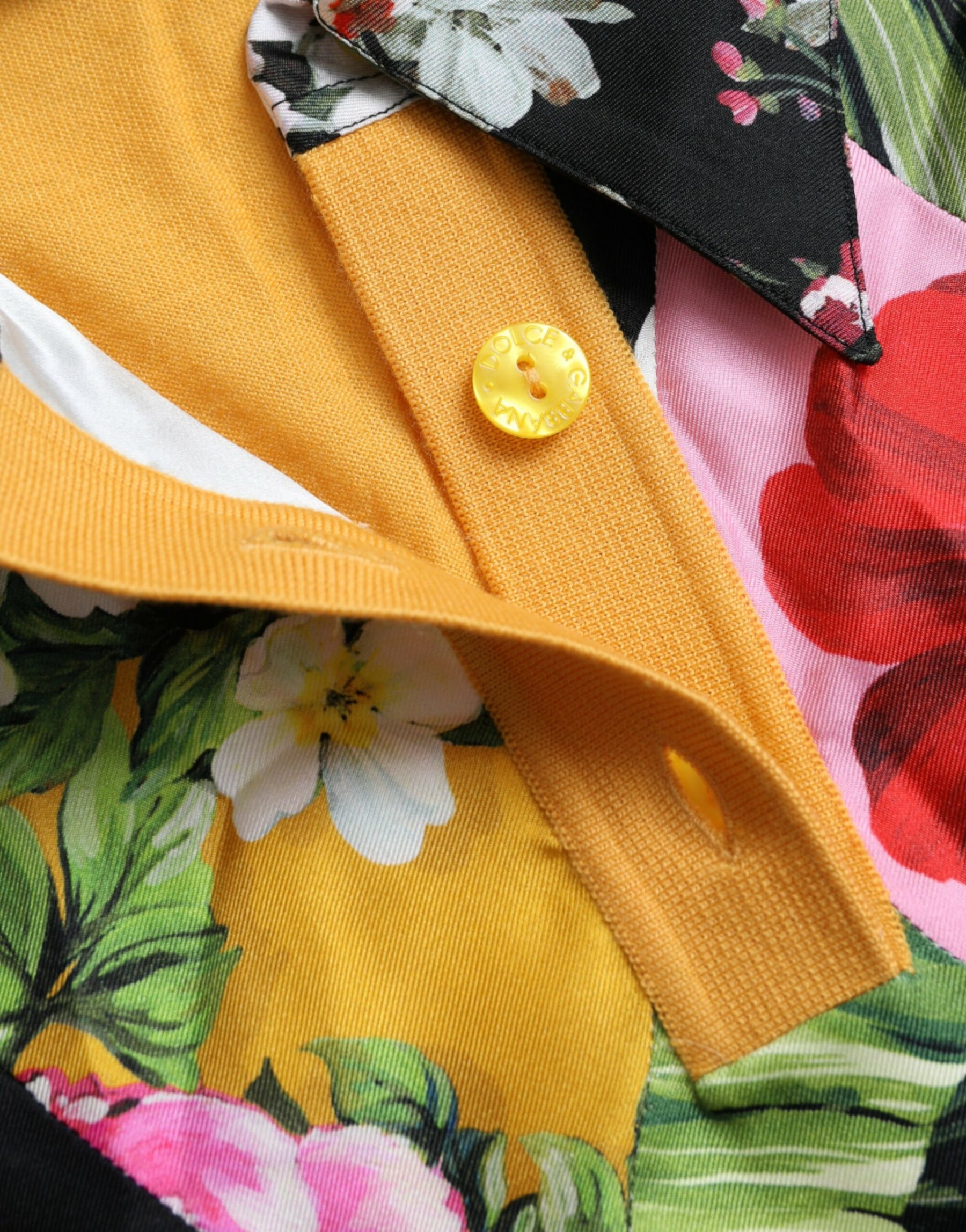 Dolce & Gabbana Multicolor Patchwork Cashmere Henley Sweater | Regal Royce