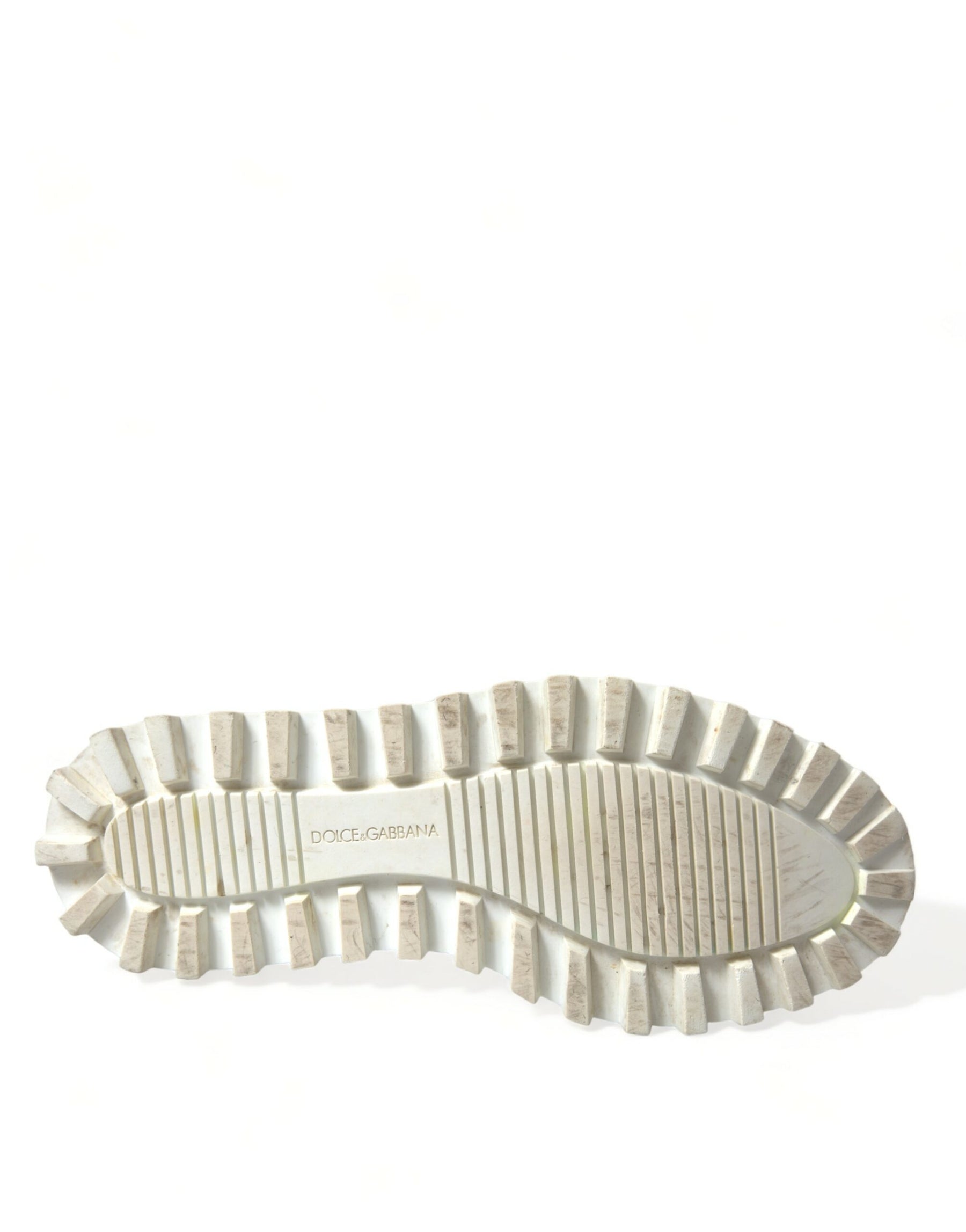 Dolce & Gabbana White Vulcano Trekking Ankle Boots Shoes | Regal Royce