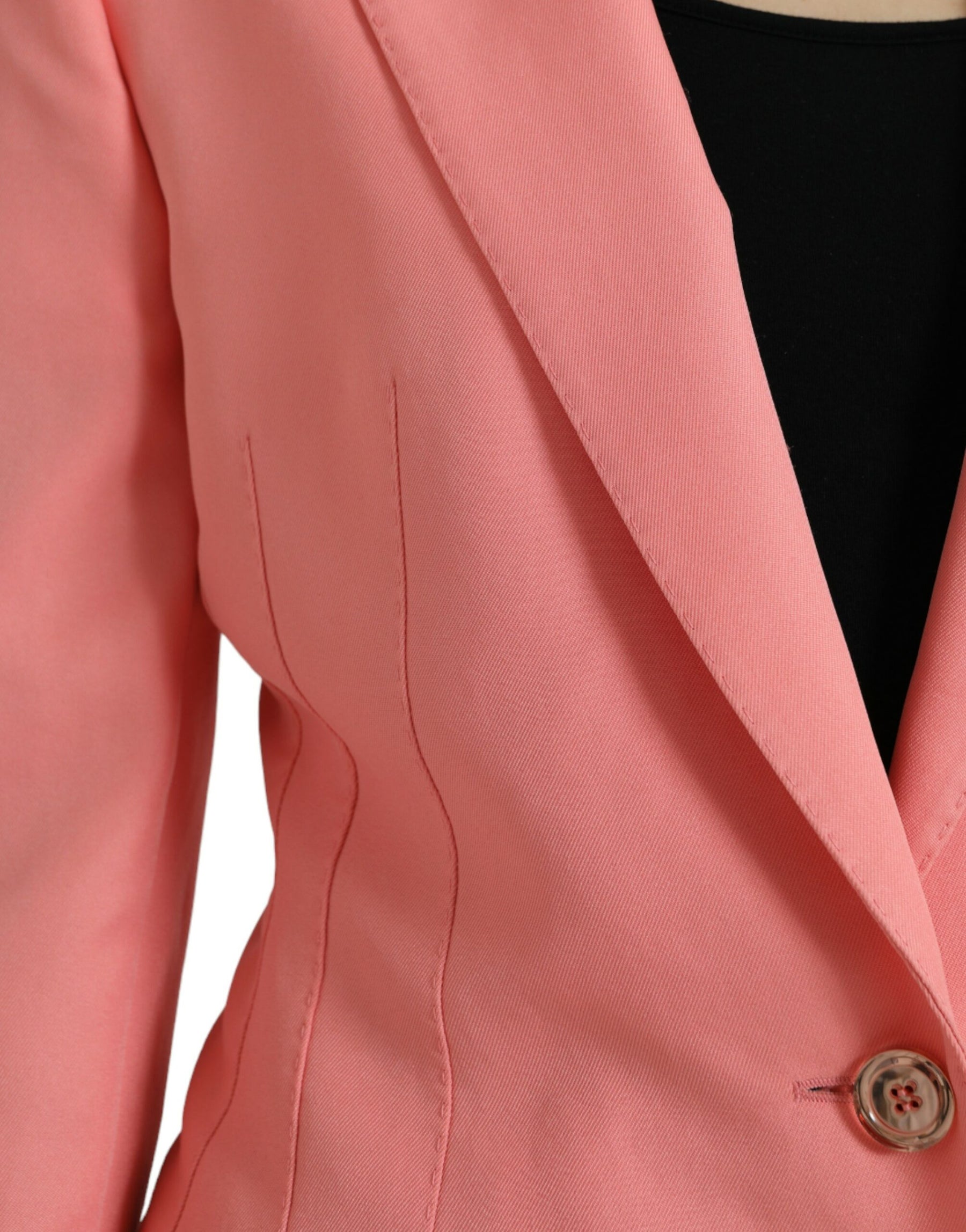 Dolce & Gabbana Pink Polyester Single Breasted Blazer Jacket | Regal Royce