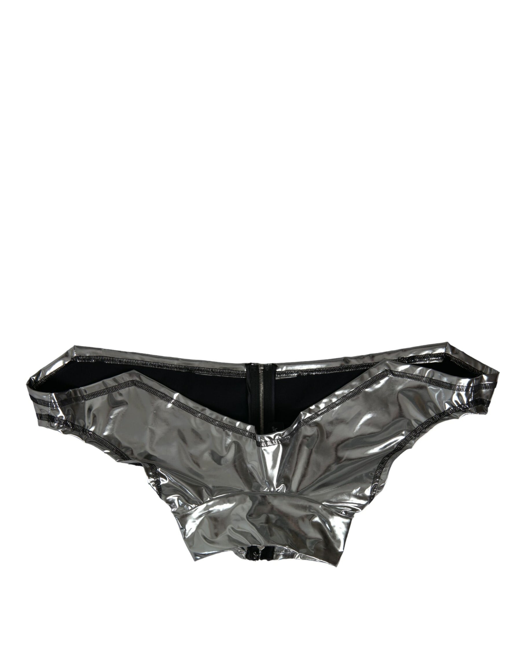 Dolce & Gabbana Silver Polyester Stretch Top | Regal Royce