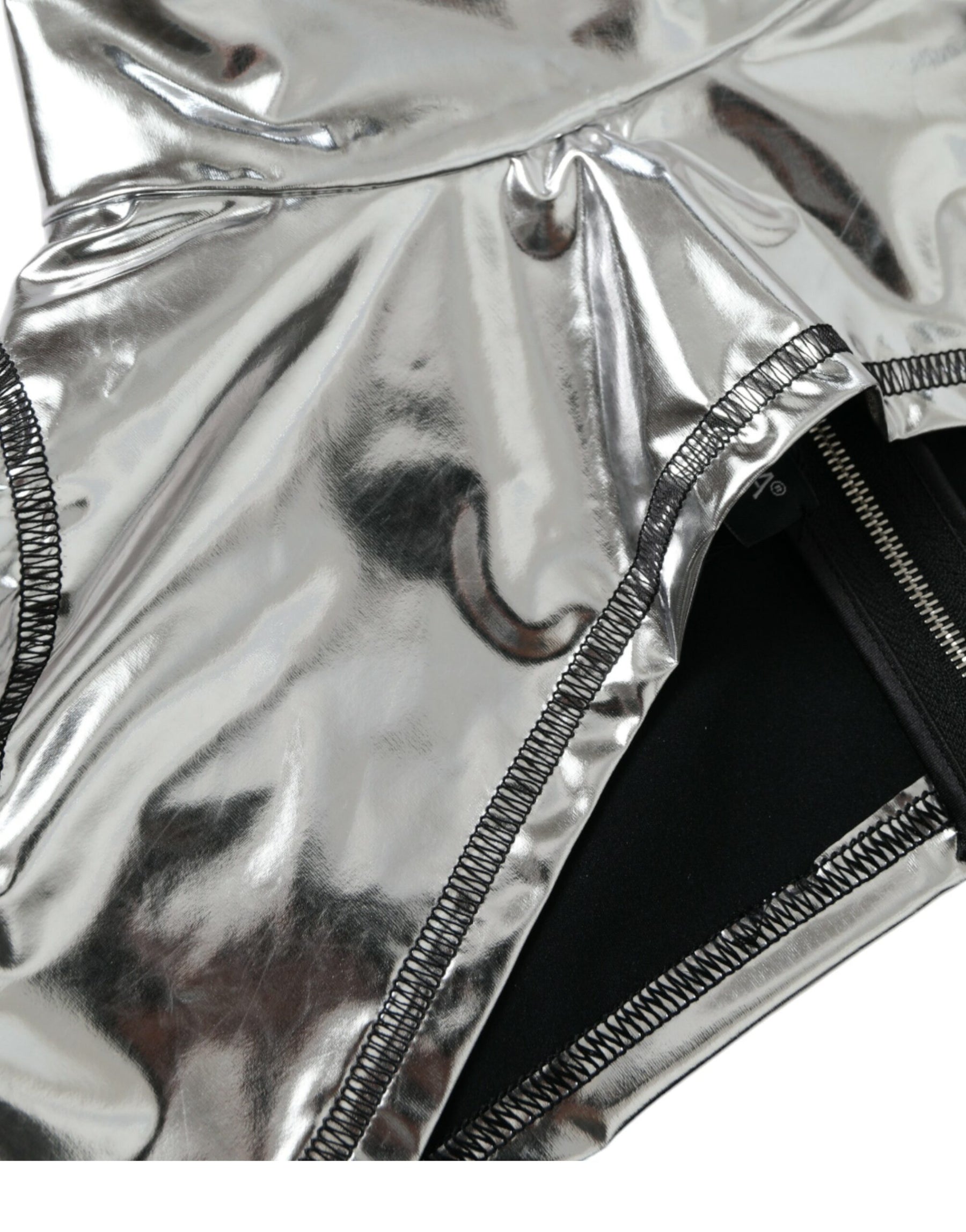 Dolce & Gabbana Silver Polyester Stretch Top | Regal Royce