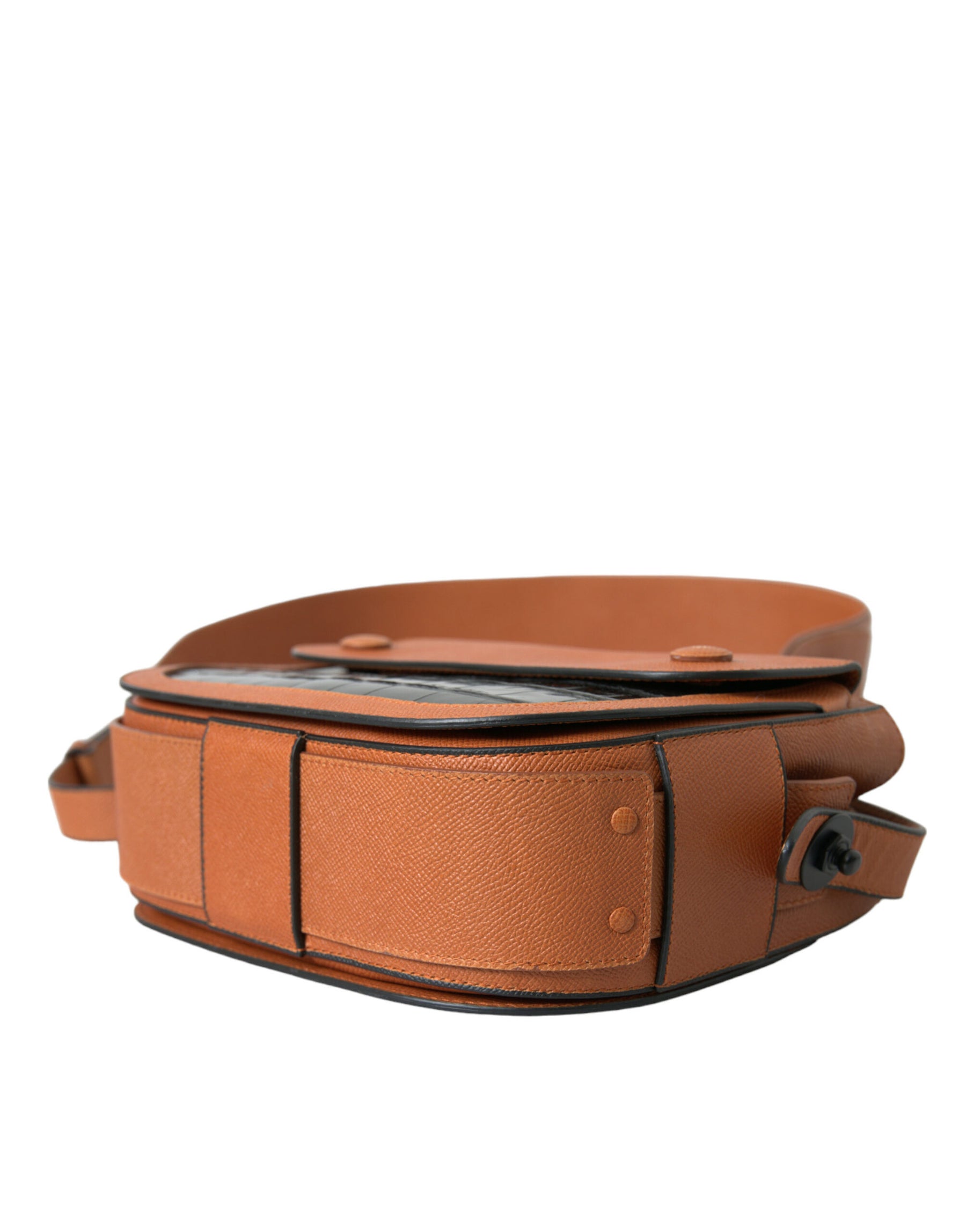 Balenciaga Black Brown Exotic Skin Leather Shoulder Camera Purse Bag | Regal Royce