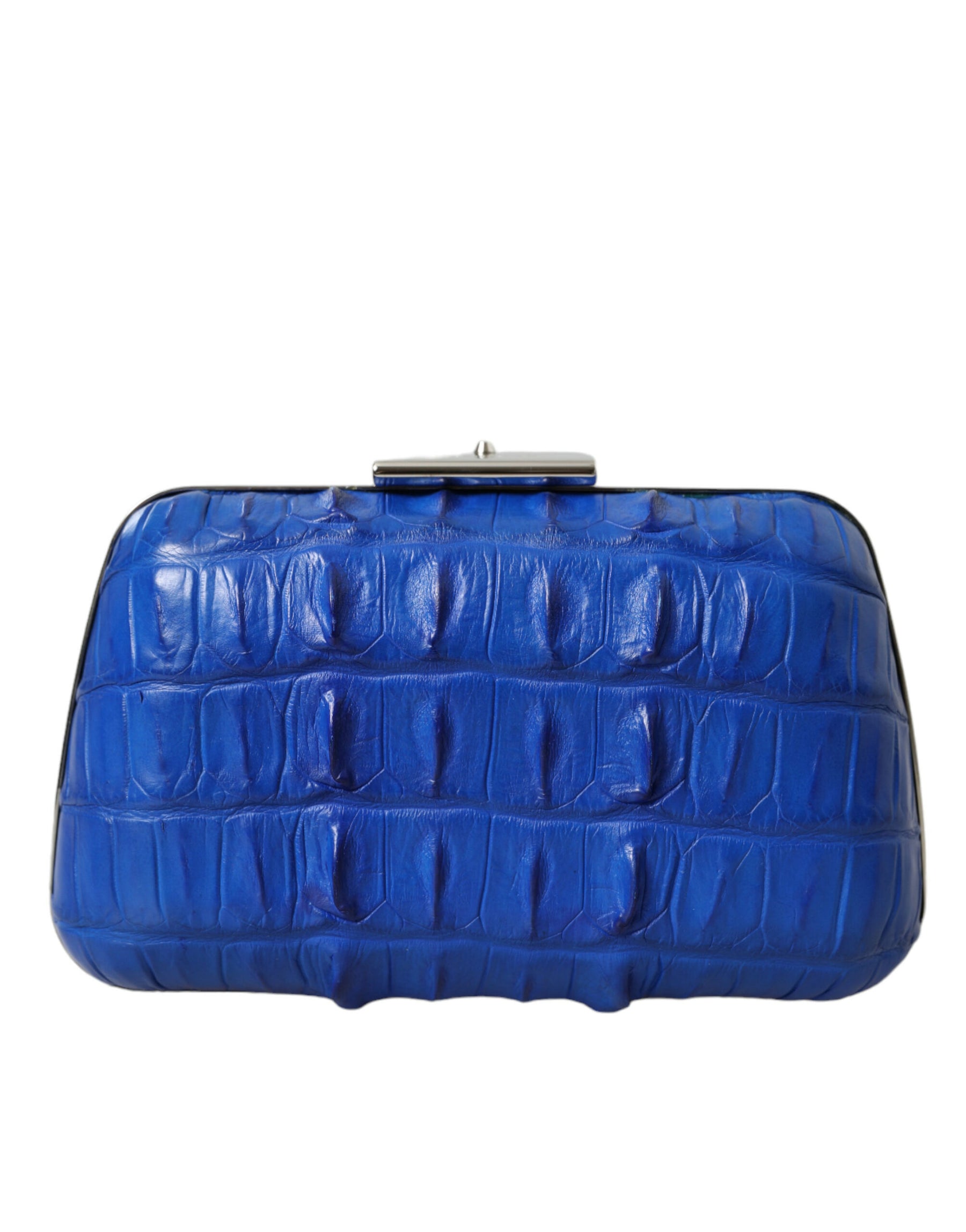 Balenciaga Blue Exotic Skin Leather Shoulder Crossbody Box Clutch Bag | Regal Royce