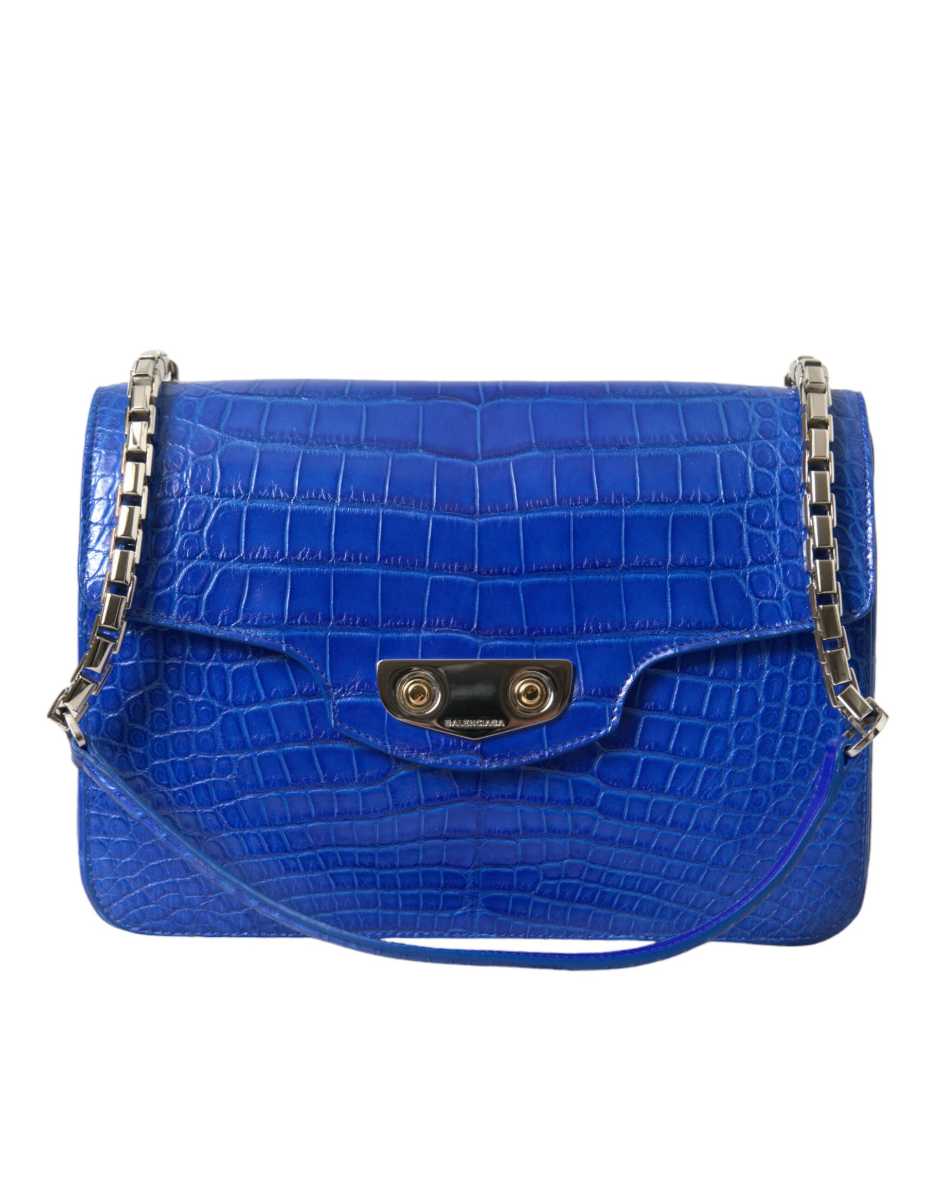 Balenciaga Blue Exotic Leather Neo Classic Small Shoulder Bag | Regal Royce
