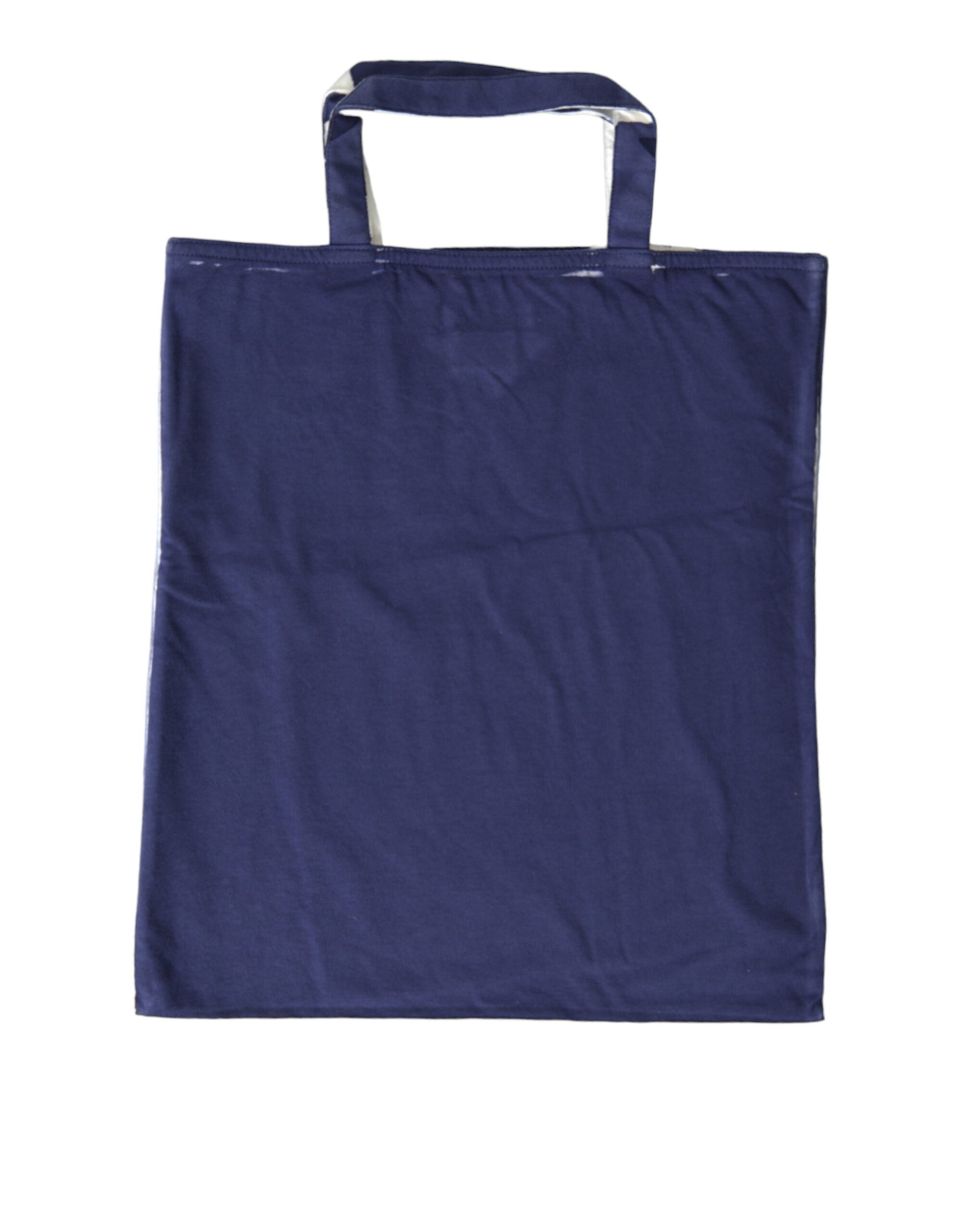 Prada Blue Jersey Fabric Logo Shoulder Shopping Tote Shopping Bag | Regal Royce