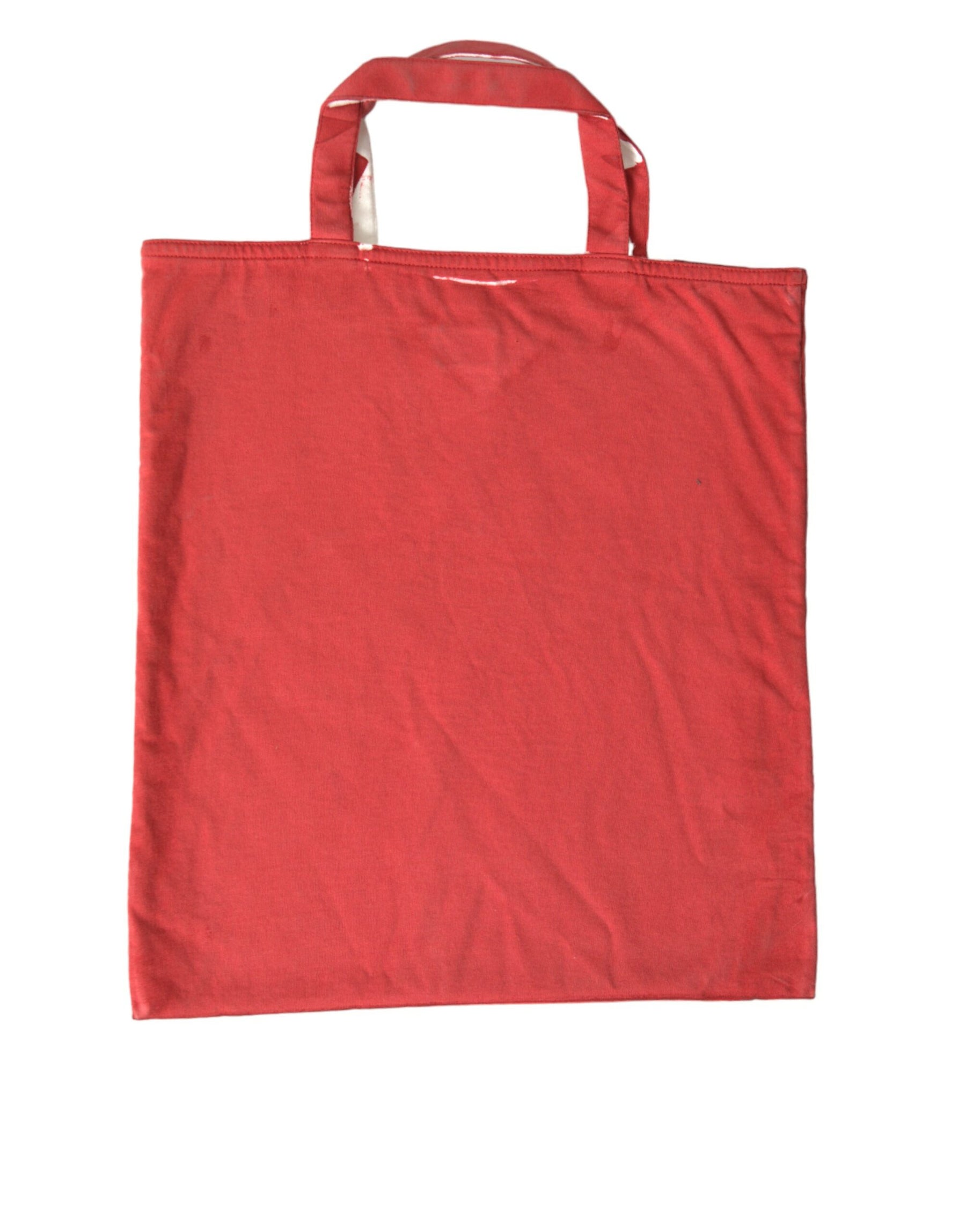 Prada Red Jersey Fabric Logo Shoulder Shopping Tote Bag | Regal Royce