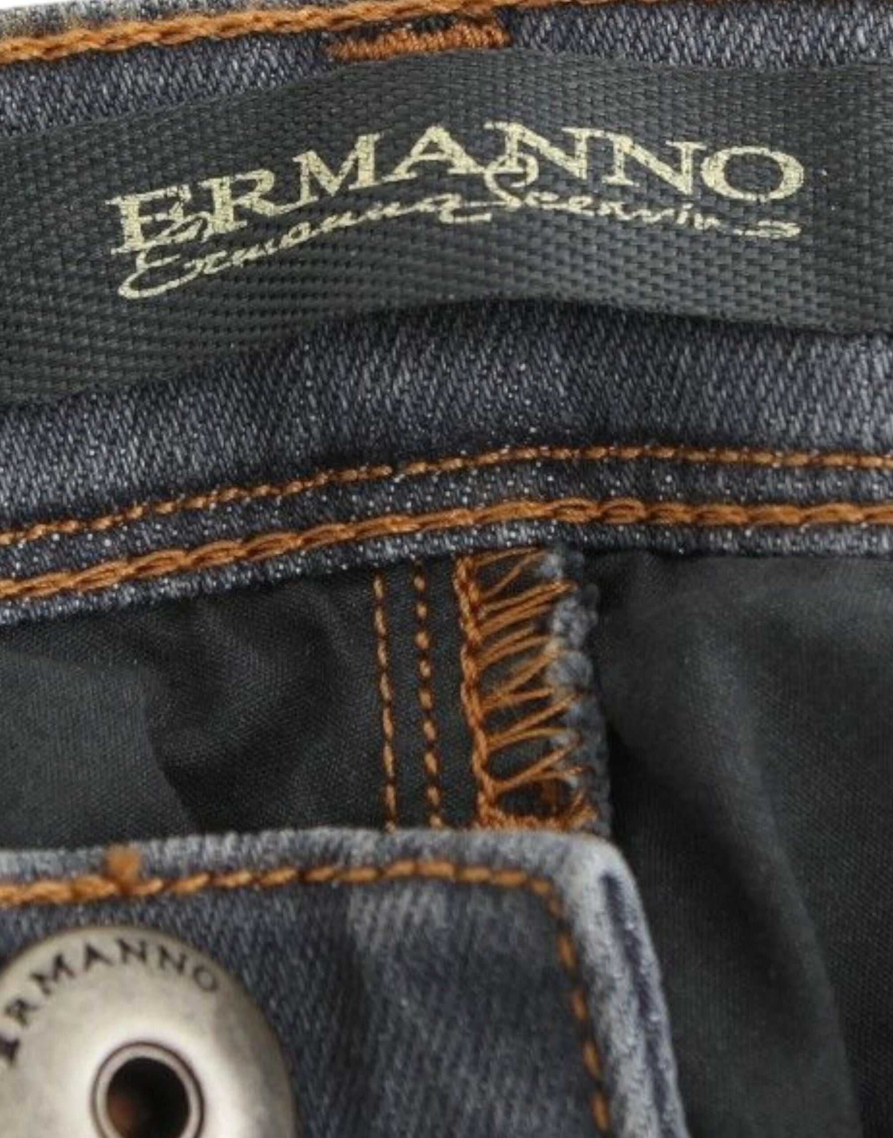 Ermanno Scervino Gray Slim Jeans Denim Pants Skinny Leg Stretch | Regal Royce