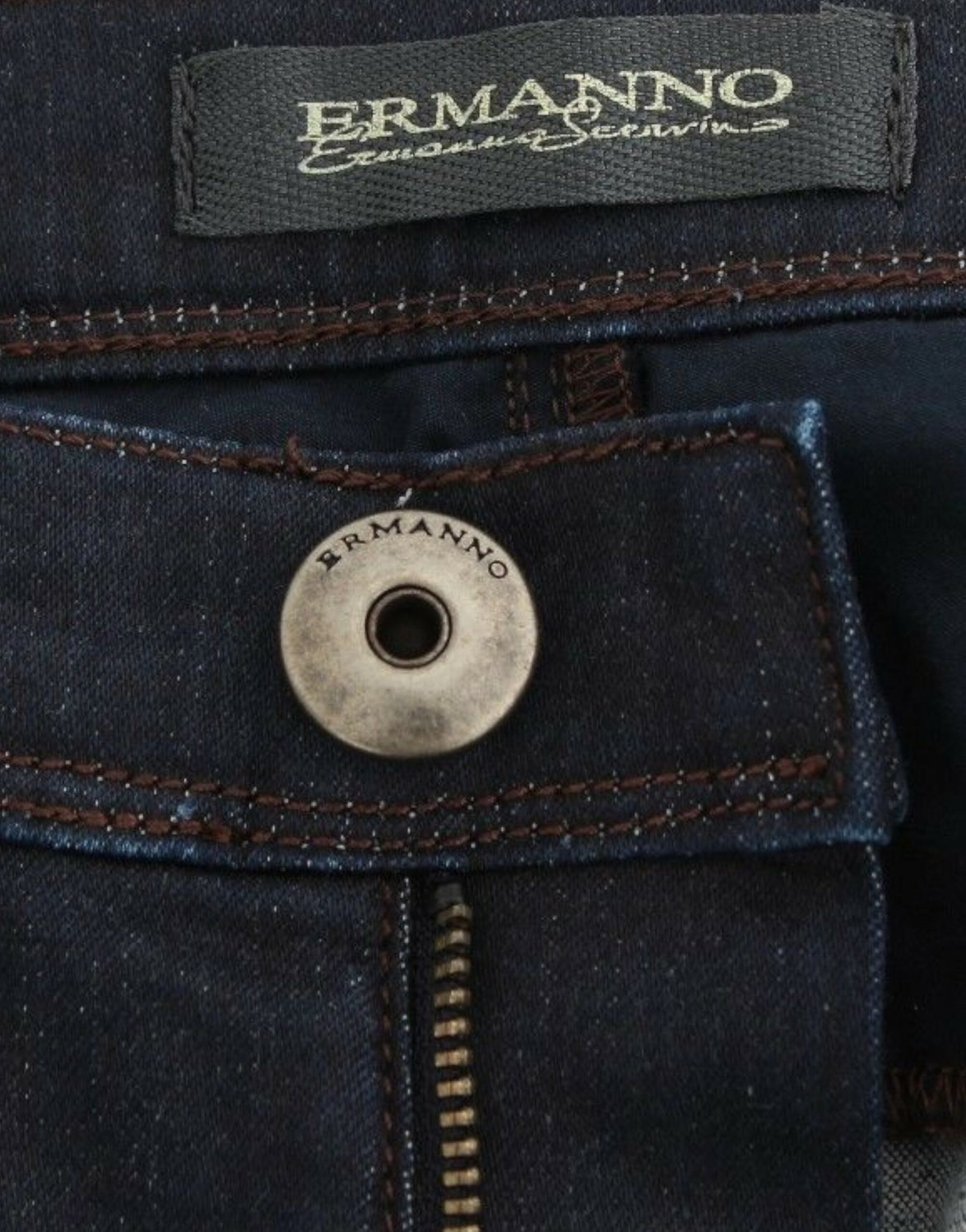 Ermanno Scervino Blue Slim Jeans Denim Pants Skinny Leg Stretch | Regal Royce