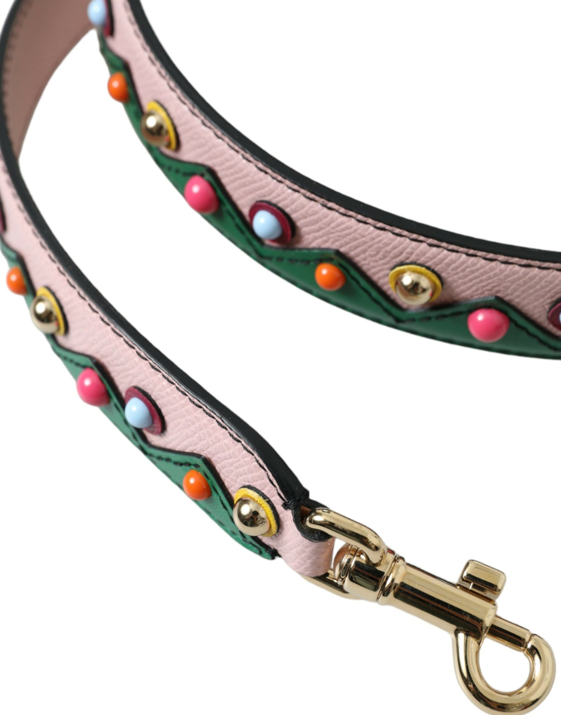 Dolce & Gabbana Pink Leather Handbag Accessory Shoulder Strap | Regal Royce