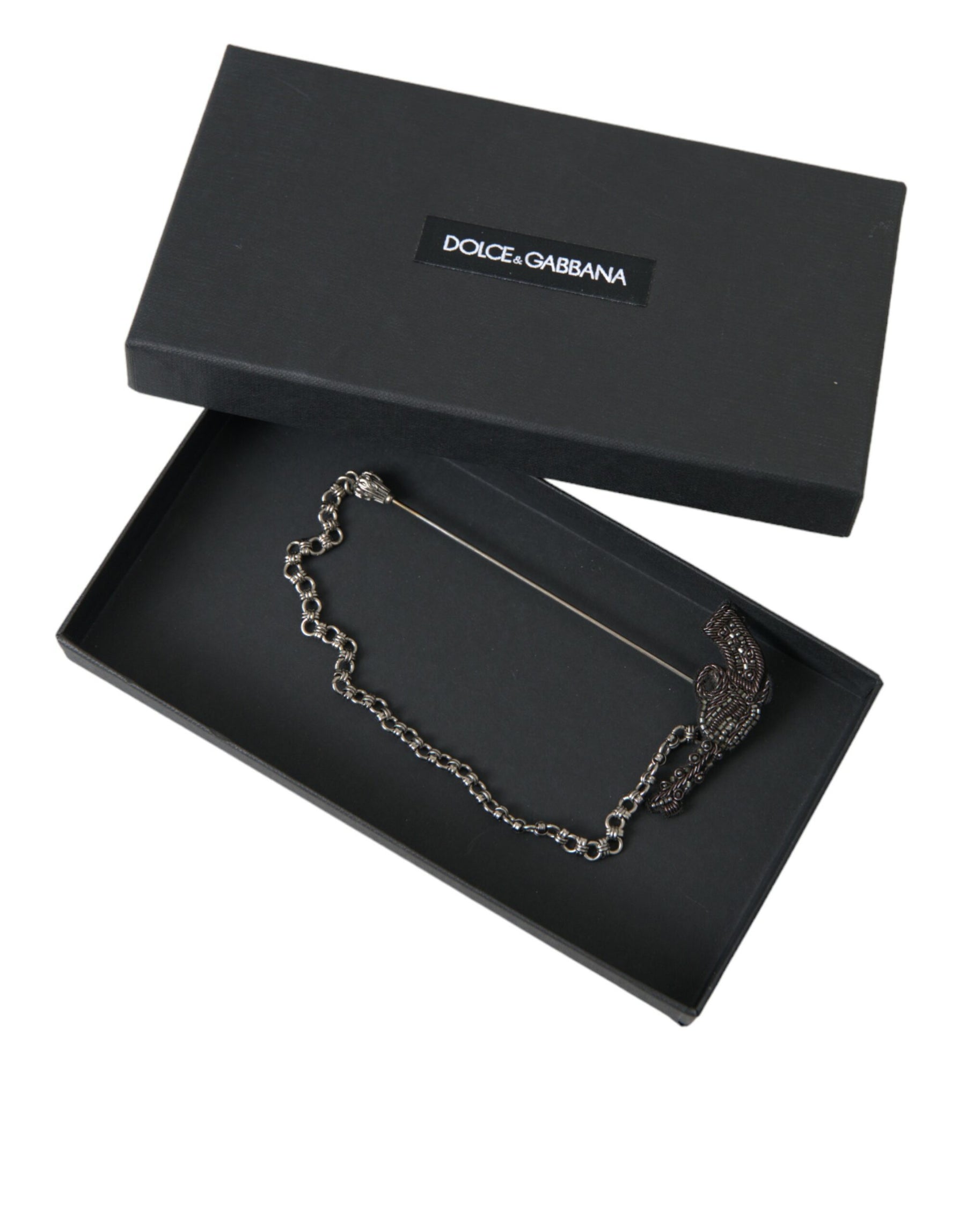 Dolce & Gabbana Brass Copper Silk Revolver Gun Men Brooch Lapel Pin | Regal Royce