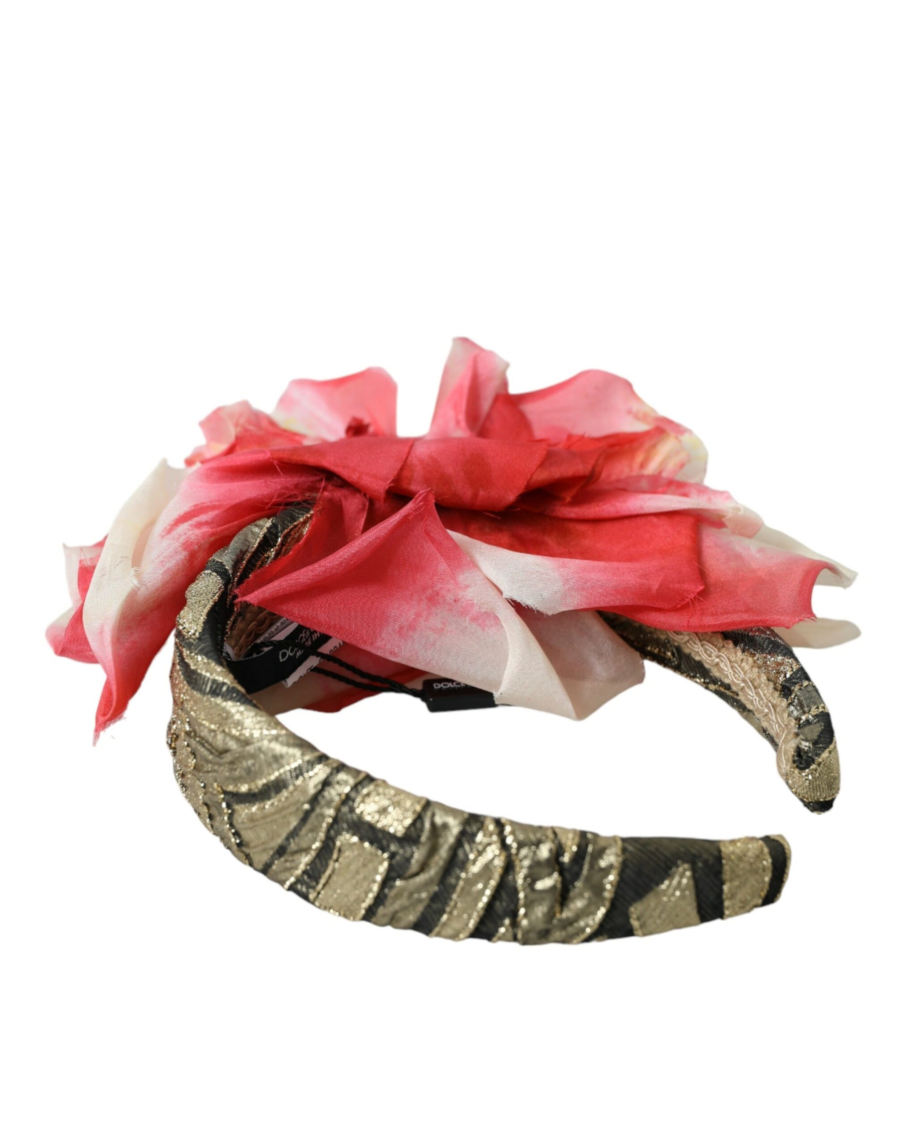 Dolce & Gabbana Multicolor Floral Applique Silk Women Headband Diadem | Regal Royce