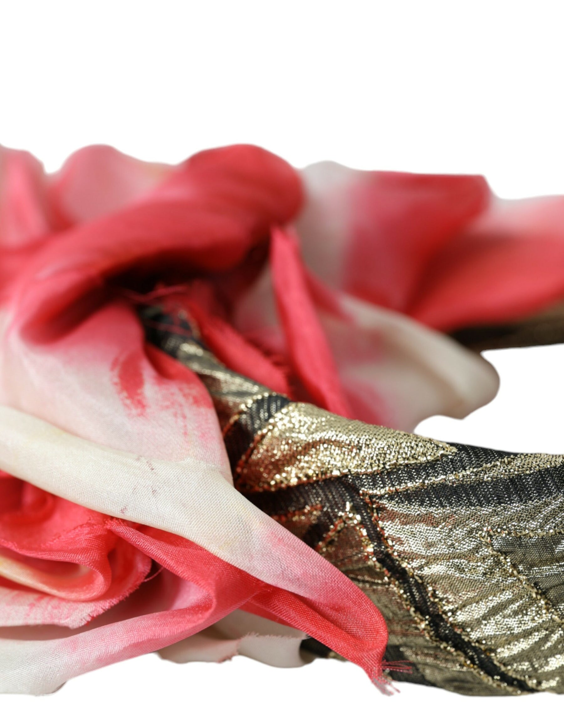 Dolce & Gabbana Multicolor Floral Applique Silk Women Headband Diadem | Regal Royce
